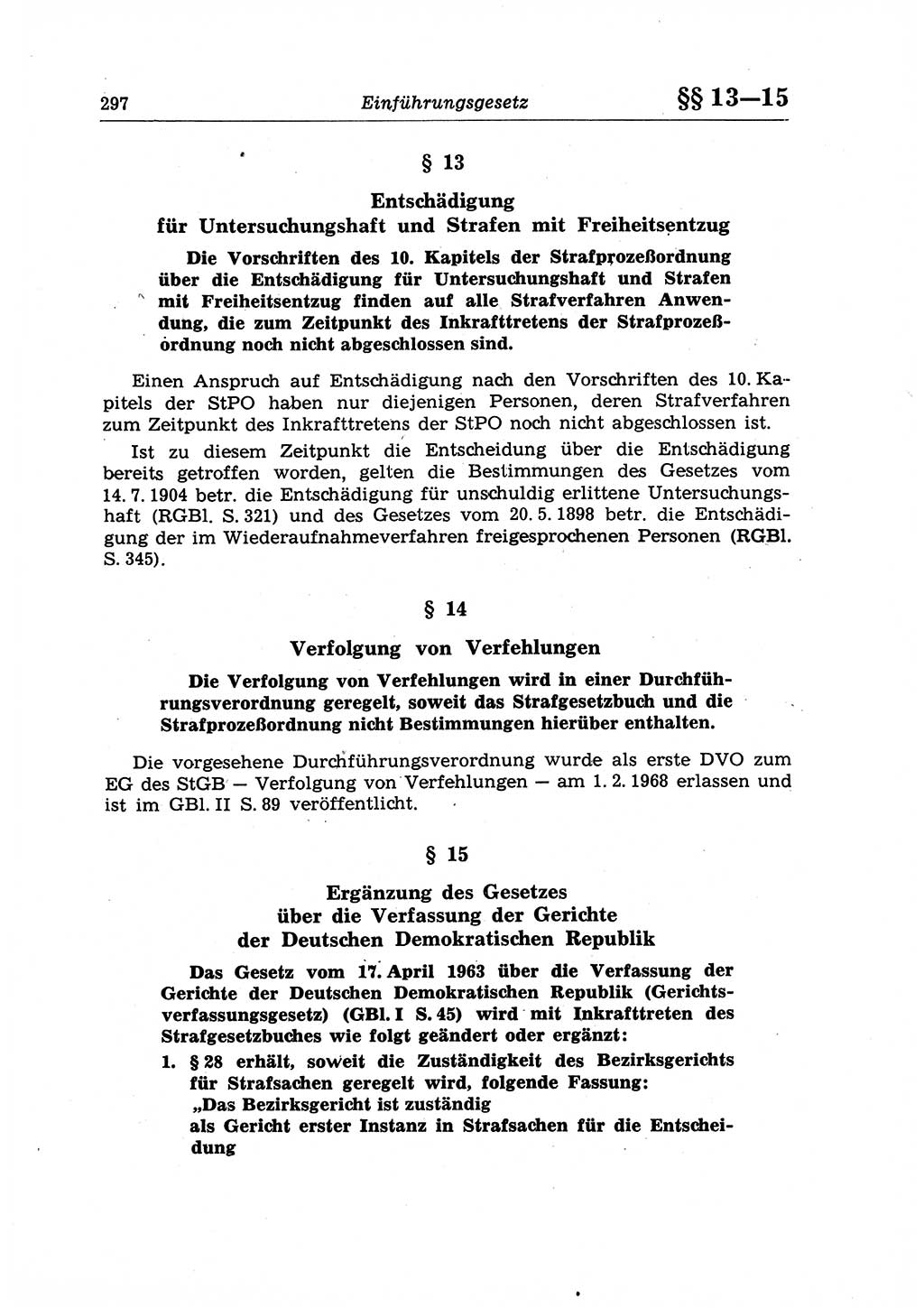 Strafrecht der Deutschen Demokratischen Republik (DDR), Lehrkommentar zum Strafgesetzbuch (StGB), Allgemeiner Teil 1970, Seite 297 (Strafr. DDR Lehrkomm. StGB AT 1970, S. 297)