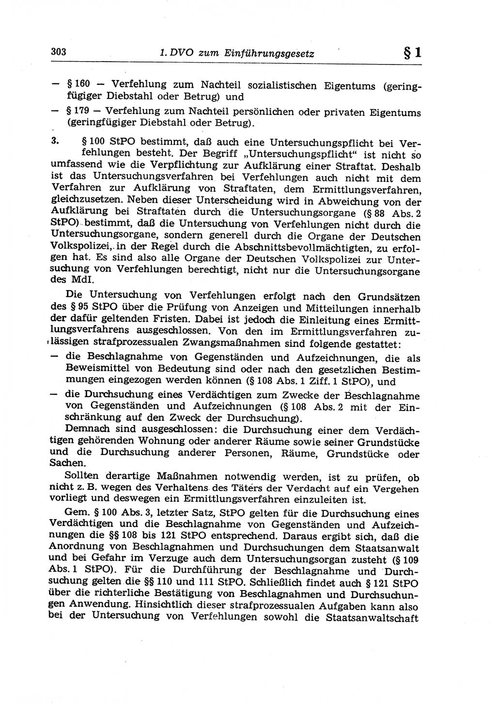 Strafrecht der Deutschen Demokratischen Republik (DDR), Lehrkommentar zum Strafgesetzbuch (StGB), Allgemeiner Teil 1970, Seite 303 (Strafr. DDR Lehrkomm. StGB AT 1970, S. 303)