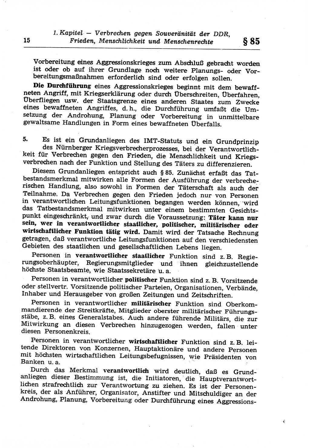 Strafrecht der Deutschen Demokratischen Republik (DDR), Lehrkommentar zum Strafgesetzbuch (StGB), Besonderer Teil 1970, Seite 15 (Strafr. DDR Lehrkomm. StGB BT 1970, S. 15)