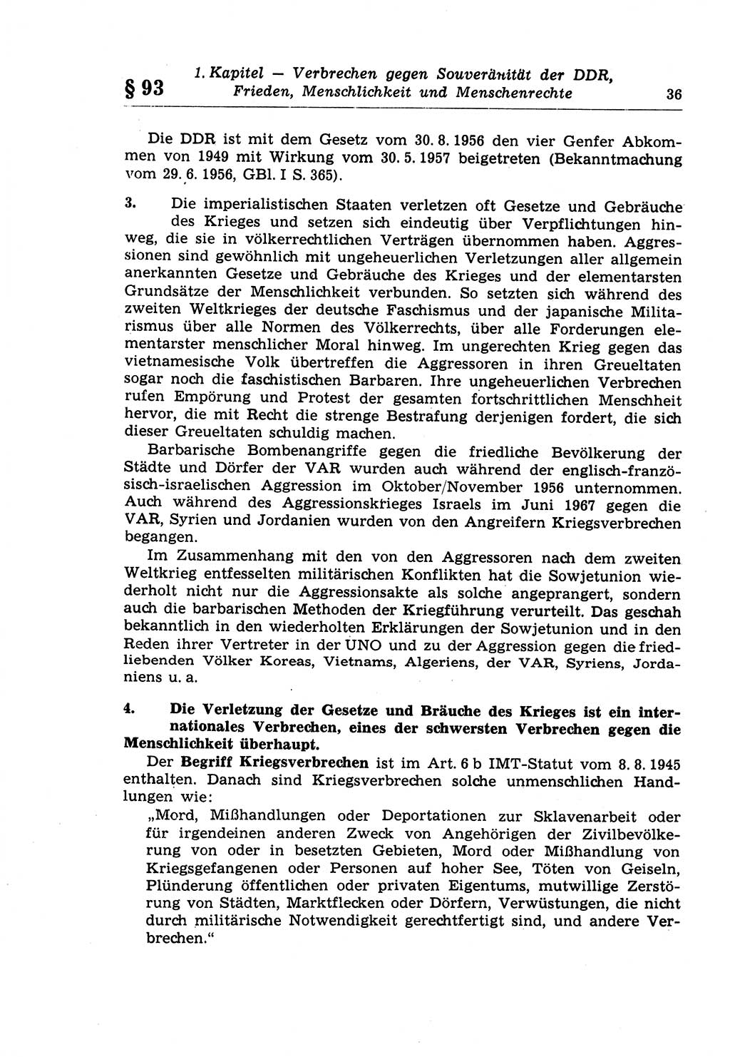 Strafrecht der Deutschen Demokratischen Republik (DDR), Lehrkommentar zum Strafgesetzbuch (StGB), Besonderer Teil 1970, Seite 36 (Strafr. DDR Lehrkomm. StGB BT 1970, S. 36)