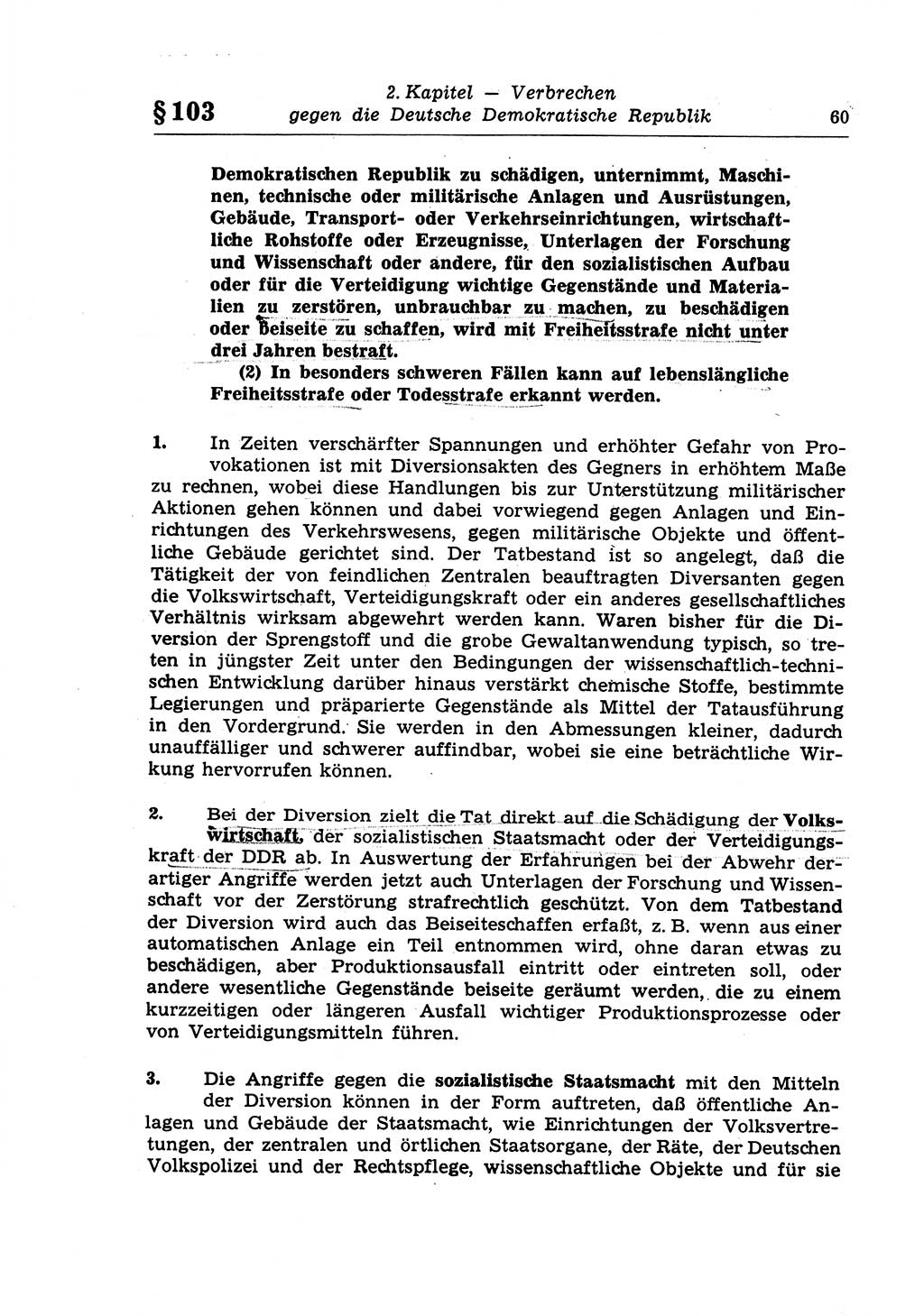 Strafrecht der Deutschen Demokratischen Republik (DDR), Lehrkommentar zum Strafgesetzbuch (StGB), Besonderer Teil 1970, Seite 60 (Strafr. DDR Lehrkomm. StGB BT 1970, S. 60)