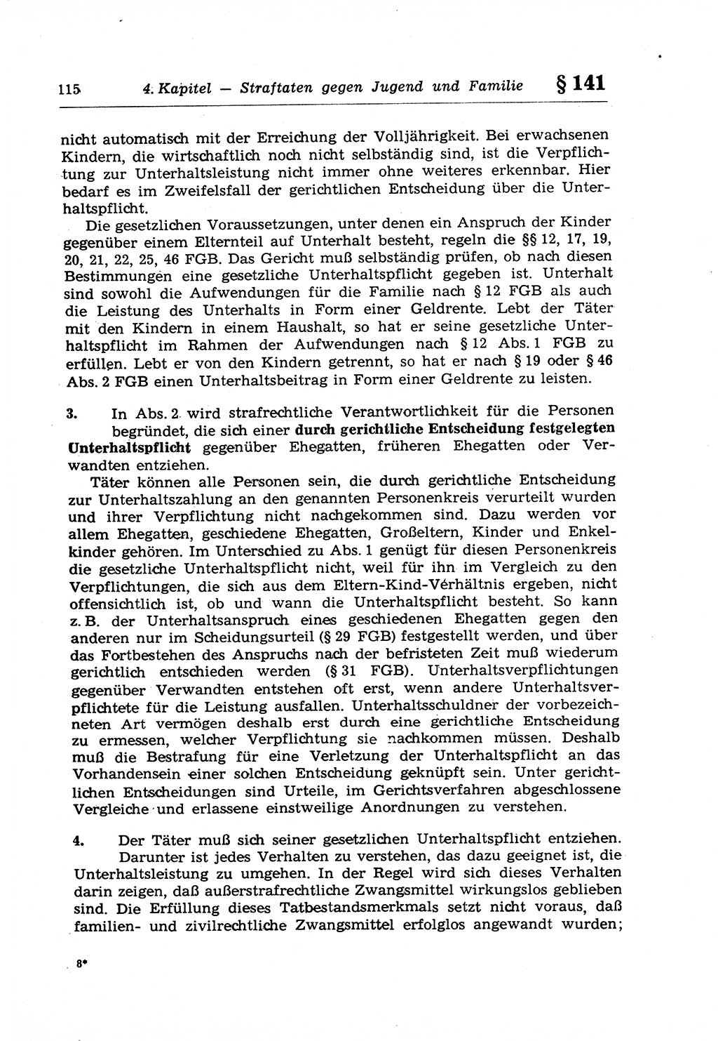 Strafrecht der Deutschen Demokratischen Republik (DDR), Lehrkommentar zum Strafgesetzbuch (StGB), Besonderer Teil 1970, Seite 115 (Strafr. DDR Lehrkomm. StGB BT 1970, S. 115)