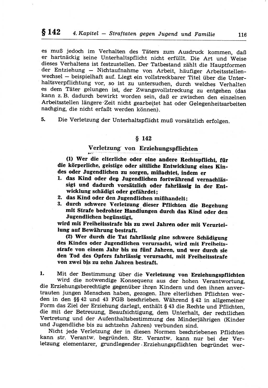 Strafrecht der Deutschen Demokratischen Republik (DDR), Lehrkommentar zum Strafgesetzbuch (StGB), Besonderer Teil 1970, Seite 116 (Strafr. DDR Lehrkomm. StGB BT 1970, S. 116)