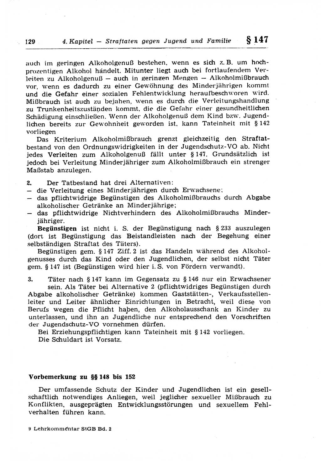 Strafrecht der Deutschen Demokratischen Republik (DDR), Lehrkommentar zum Strafgesetzbuch (StGB), Besonderer Teil 1970, Seite 129 (Strafr. DDR Lehrkomm. StGB BT 1970, S. 129)