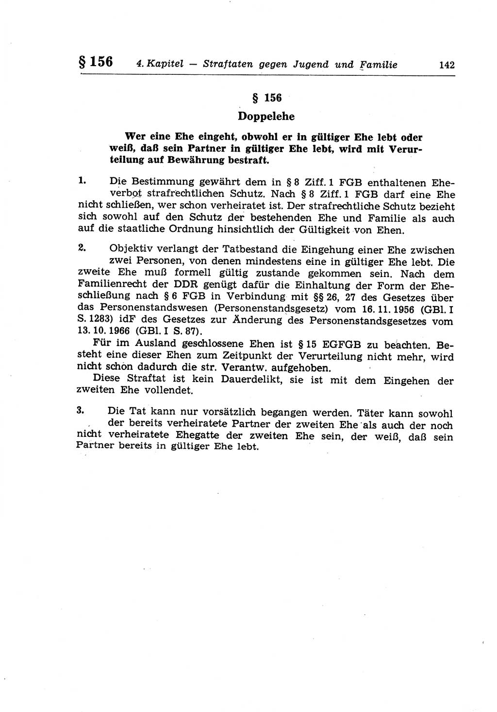 Strafrecht der Deutschen Demokratischen Republik (DDR), Lehrkommentar zum Strafgesetzbuch (StGB), Besonderer Teil 1970, Seite 142 (Strafr. DDR Lehrkomm. StGB BT 1970, S. 142)