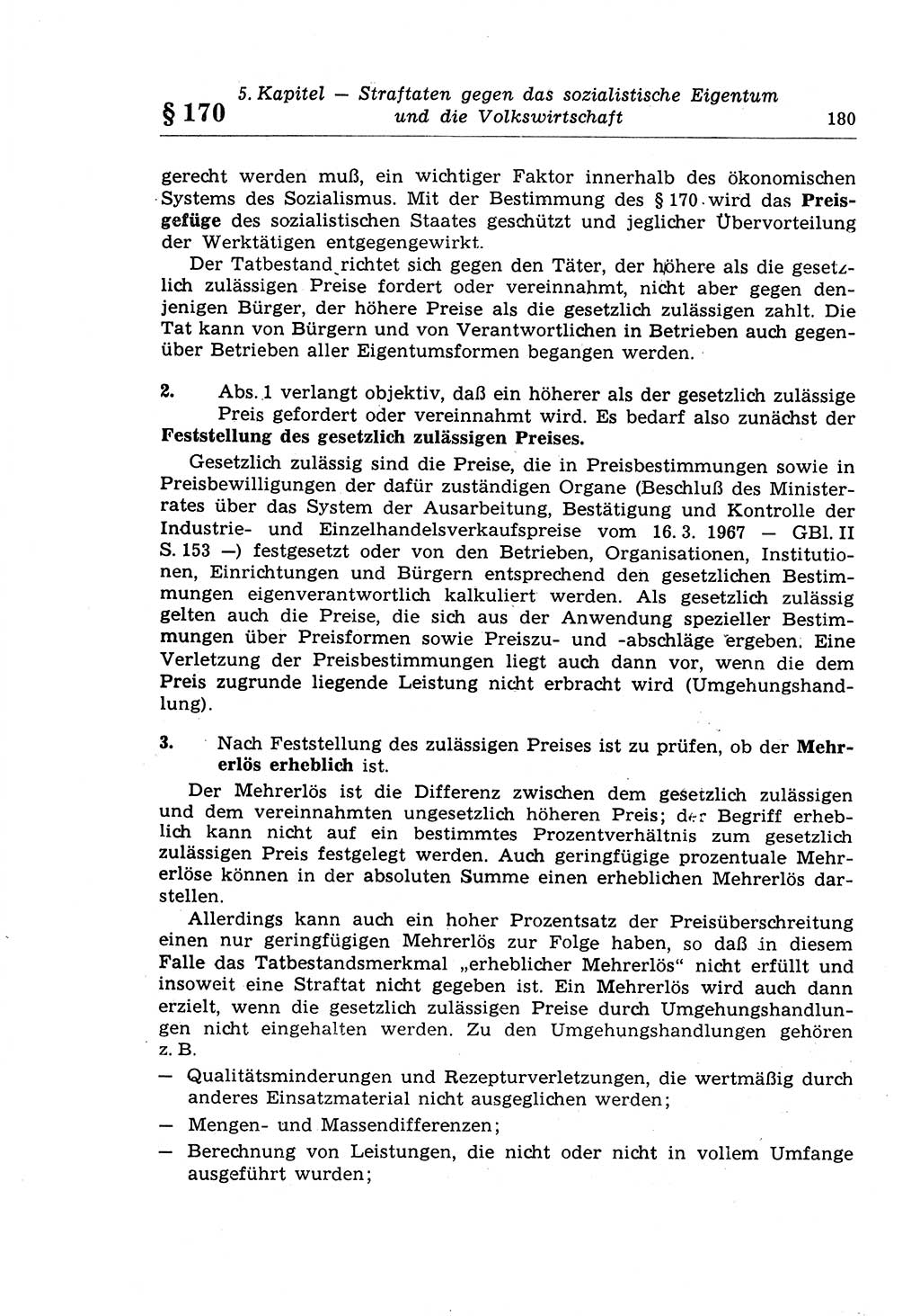 Strafrecht der Deutschen Demokratischen Republik (DDR), Lehrkommentar zum Strafgesetzbuch (StGB), Besonderer Teil 1970, Seite 180 (Strafr. DDR Lehrkomm. StGB BT 1970, S. 180)