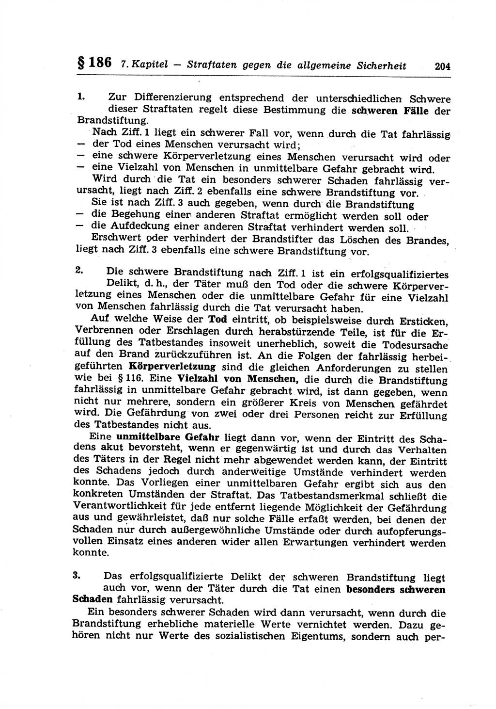 Strafrecht der Deutschen Demokratischen Republik (DDR), Lehrkommentar zum Strafgesetzbuch (StGB), Besonderer Teil 1970, Seite 204 (Strafr. DDR Lehrkomm. StGB BT 1970, S. 204)