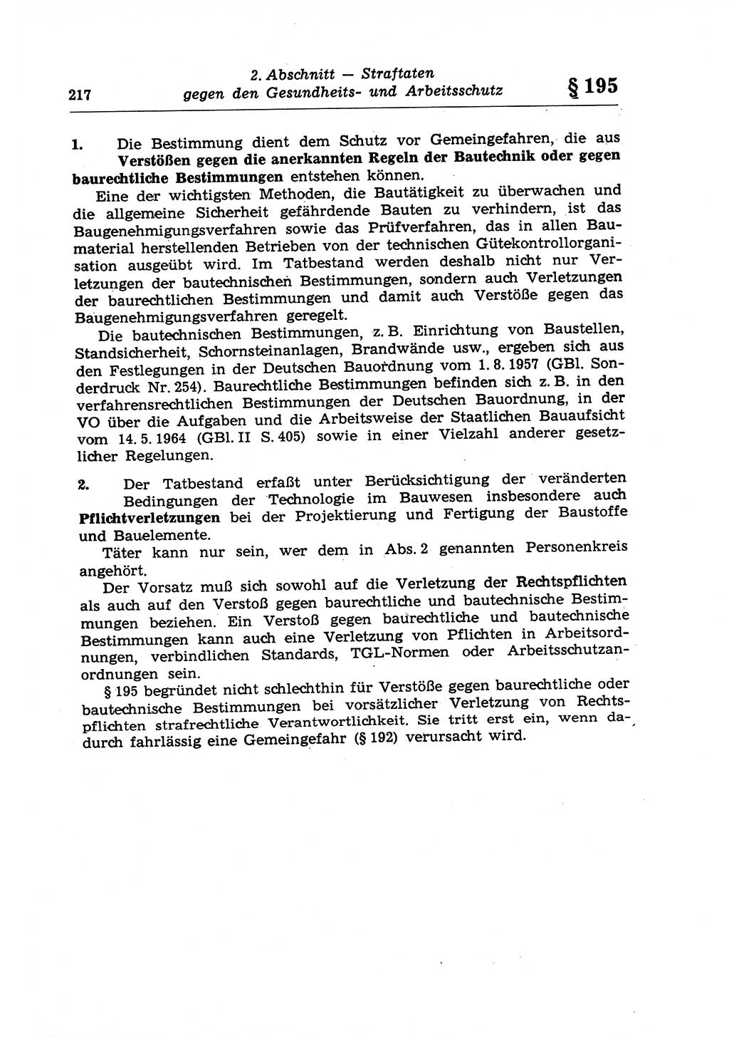 Strafrecht der Deutschen Demokratischen Republik (DDR), Lehrkommentar zum Strafgesetzbuch (StGB), Besonderer Teil 1970, Seite 217 (Strafr. DDR Lehrkomm. StGB BT 1970, S. 217)