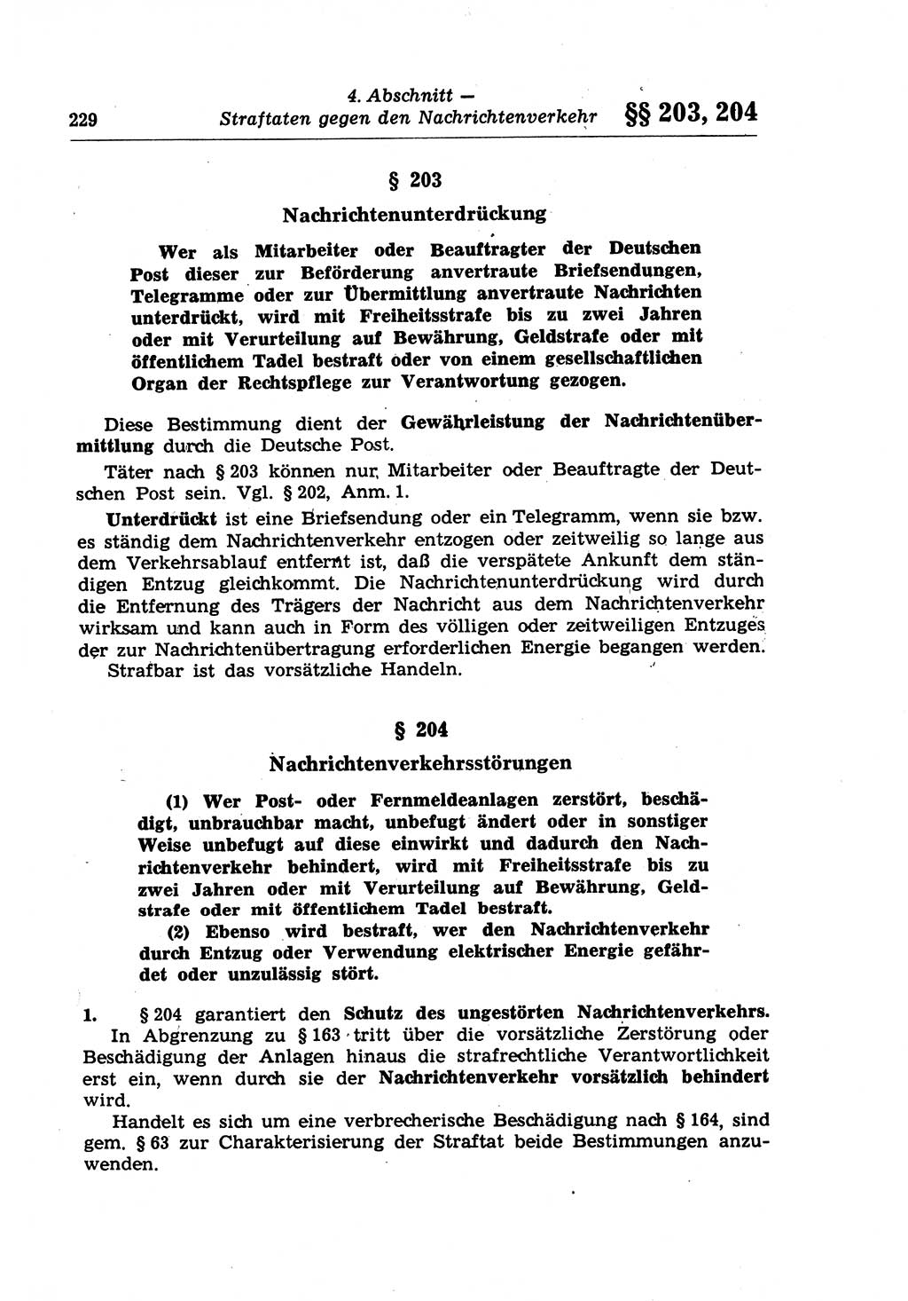 Strafrecht der Deutschen Demokratischen Republik (DDR), Lehrkommentar zum Strafgesetzbuch (StGB), Besonderer Teil 1970, Seite 229 (Strafr. DDR Lehrkomm. StGB BT 1970, S. 229)