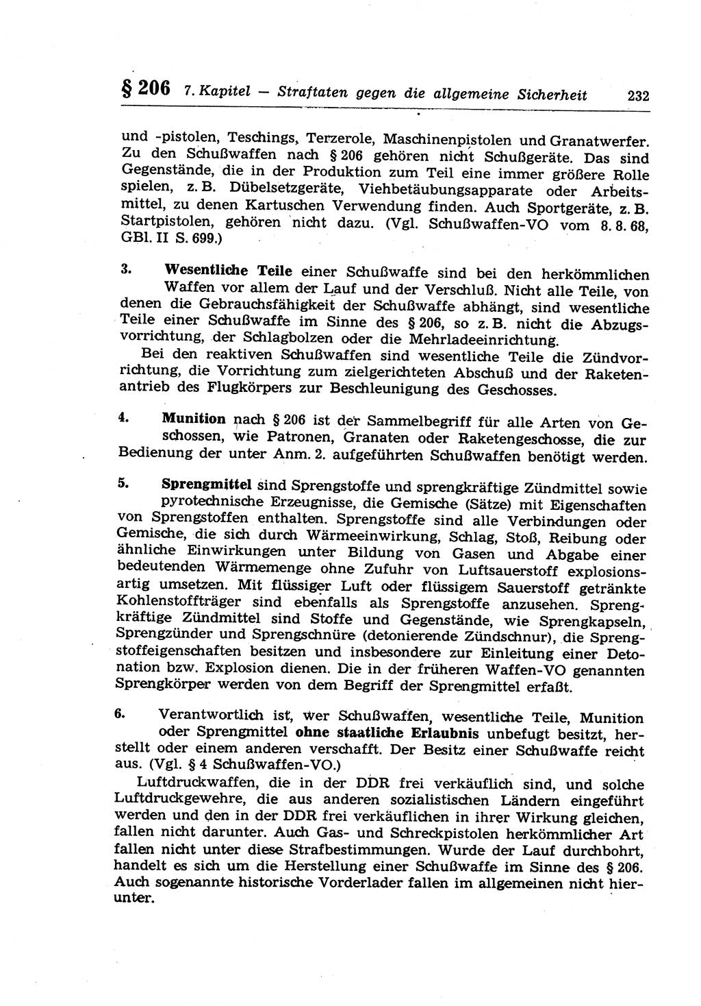 Strafrecht der Deutschen Demokratischen Republik (DDR), Lehrkommentar zum Strafgesetzbuch (StGB), Besonderer Teil 1970, Seite 232 (Strafr. DDR Lehrkomm. StGB BT 1970, S. 232)