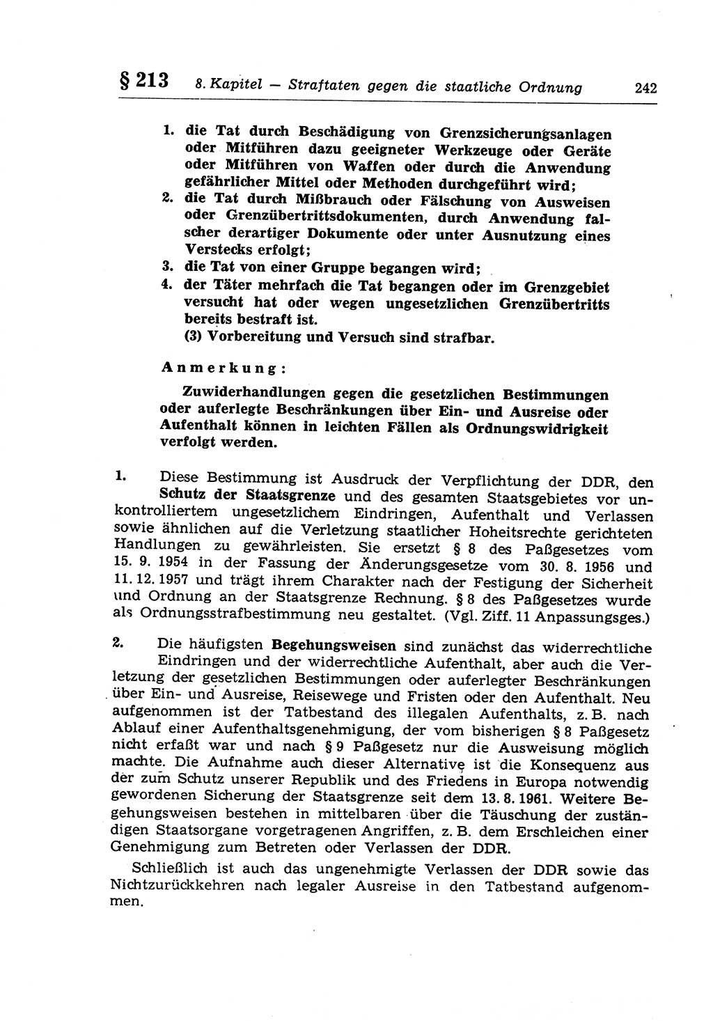 Strafrecht der Deutschen Demokratischen Republik (DDR), Lehrkommentar zum Strafgesetzbuch (StGB), Besonderer Teil 1970, Seite 242 (Strafr. DDR Lehrkomm. StGB BT 1970, S. 242)