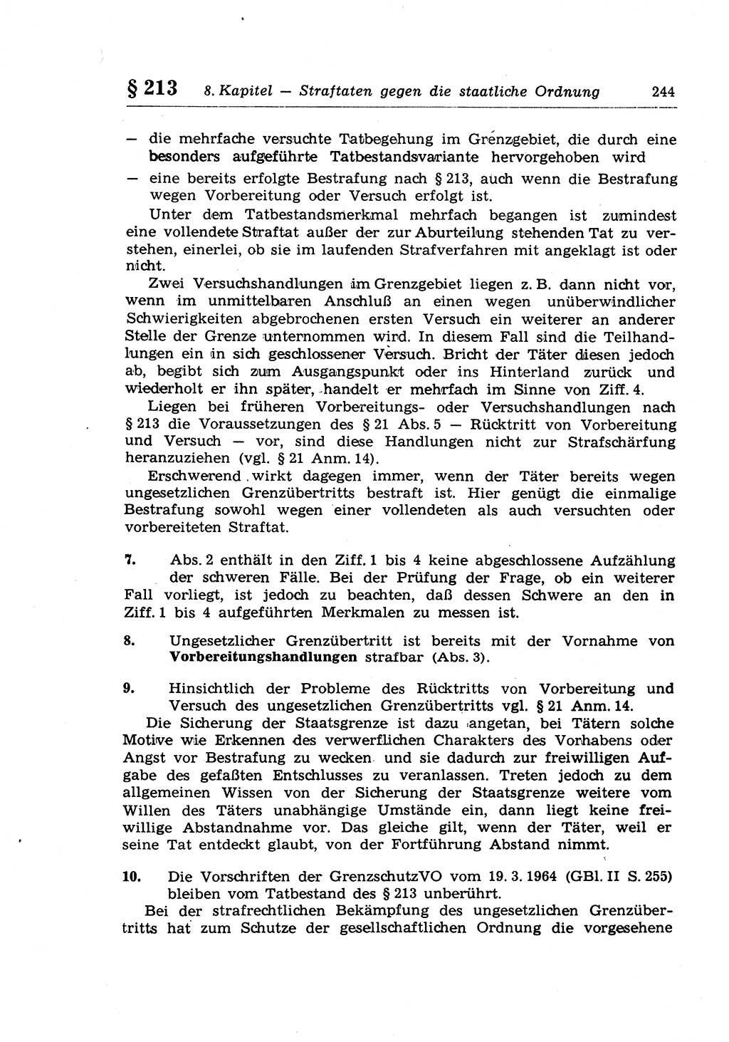 Strafrecht der Deutschen Demokratischen Republik (DDR), Lehrkommentar zum Strafgesetzbuch (StGB), Besonderer Teil 1970, Seite 244 (Strafr. DDR Lehrkomm. StGB BT 1970, S. 244)