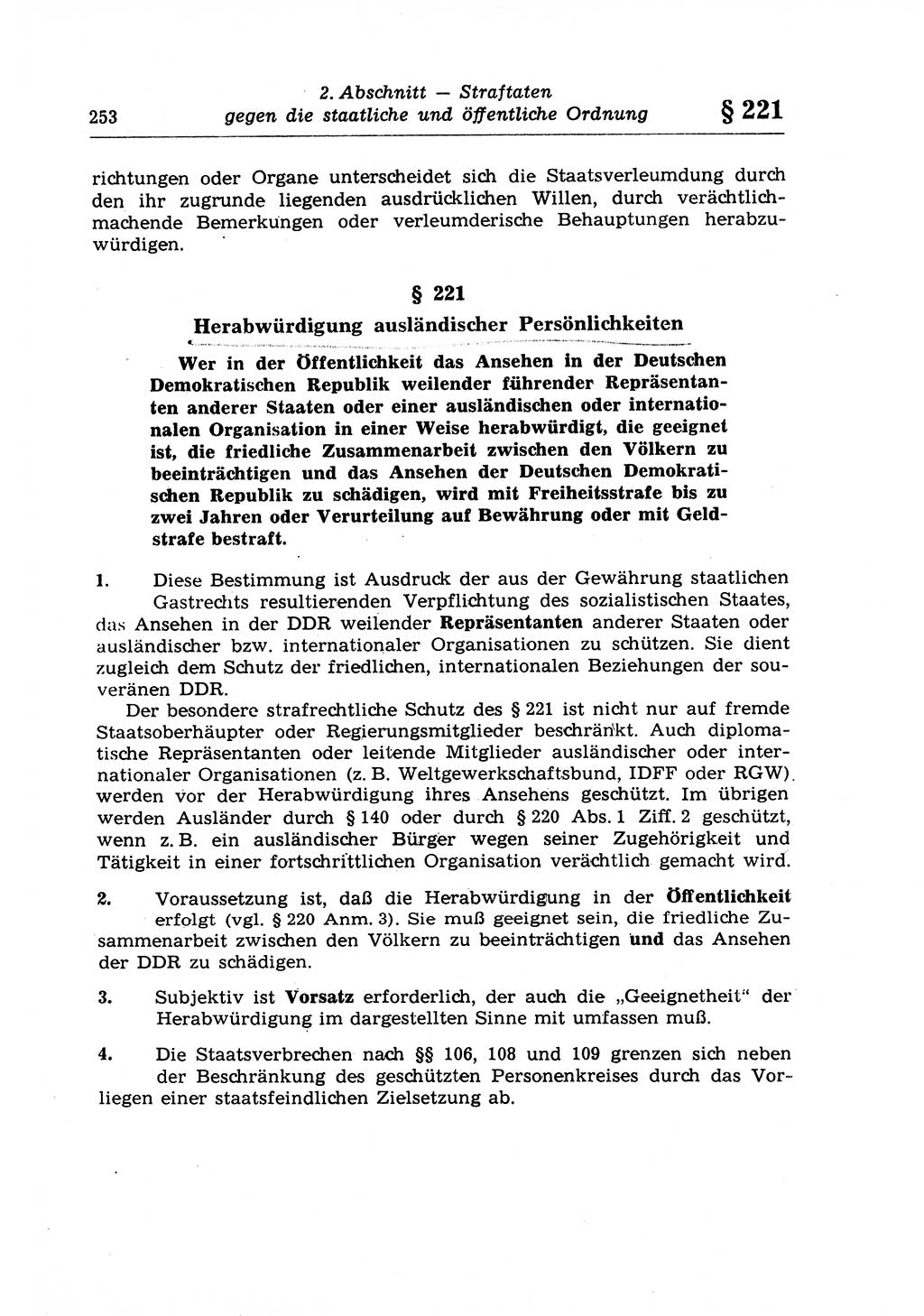 Strafrecht der Deutschen Demokratischen Republik (DDR), Lehrkommentar zum Strafgesetzbuch (StGB), Besonderer Teil 1970, Seite 253 (Strafr. DDR Lehrkomm. StGB BT 1970, S. 253)