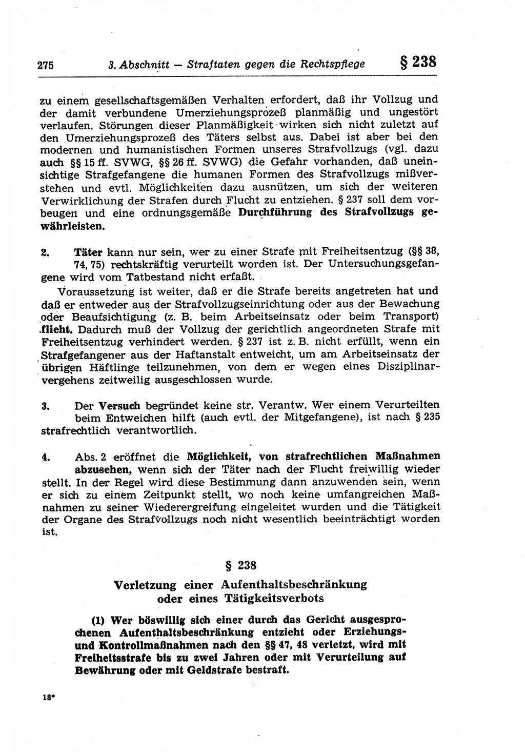 Strafrecht der Deutschen Demokratischen Republik (DDR), Lehrkommentar zum Strafgesetzbuch (StGB), Besonderer Teil 1970, Seite 275 (Strafr. DDR Lehrkomm. StGB BT 1970, S. 275)