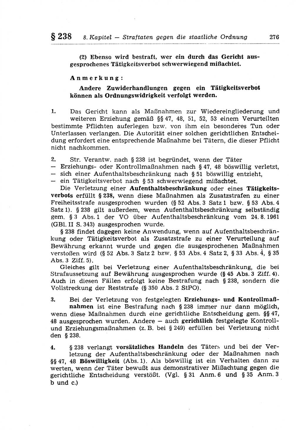 Strafrecht der Deutschen Demokratischen Republik (DDR), Lehrkommentar zum Strafgesetzbuch (StGB), Besonderer Teil 1970, Seite 276 (Strafr. DDR Lehrkomm. StGB BT 1970, S. 276)