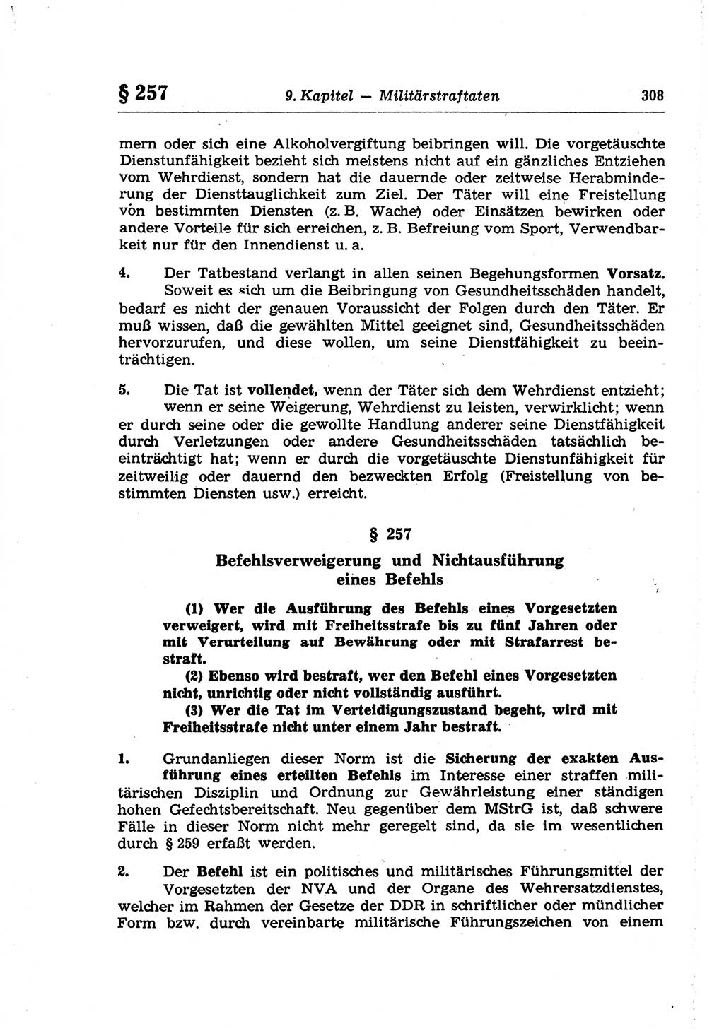 Strafrecht der Deutschen Demokratischen Republik (DDR), Lehrkommentar zum Strafgesetzbuch (StGB), Besonderer Teil 1970, Seite 308 (Strafr. DDR Lehrkomm. StGB BT 1970, S. 308)