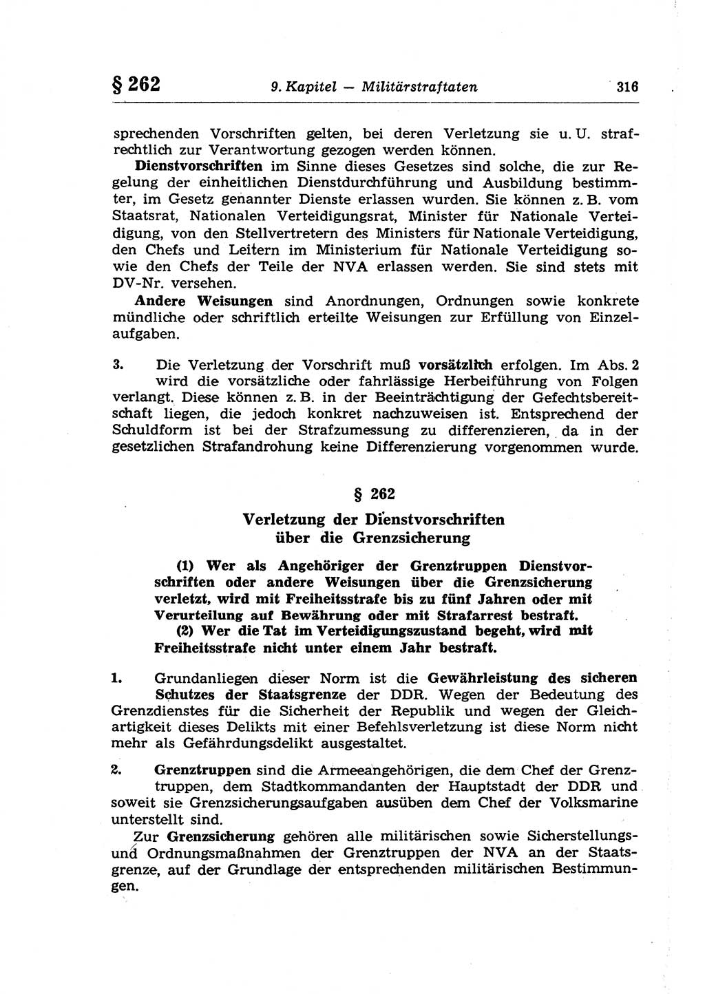 Strafrecht der Deutschen Demokratischen Republik (DDR), Lehrkommentar zum Strafgesetzbuch (StGB), Besonderer Teil 1970, Seite 316 (Strafr. DDR Lehrkomm. StGB BT 1970, S. 316)