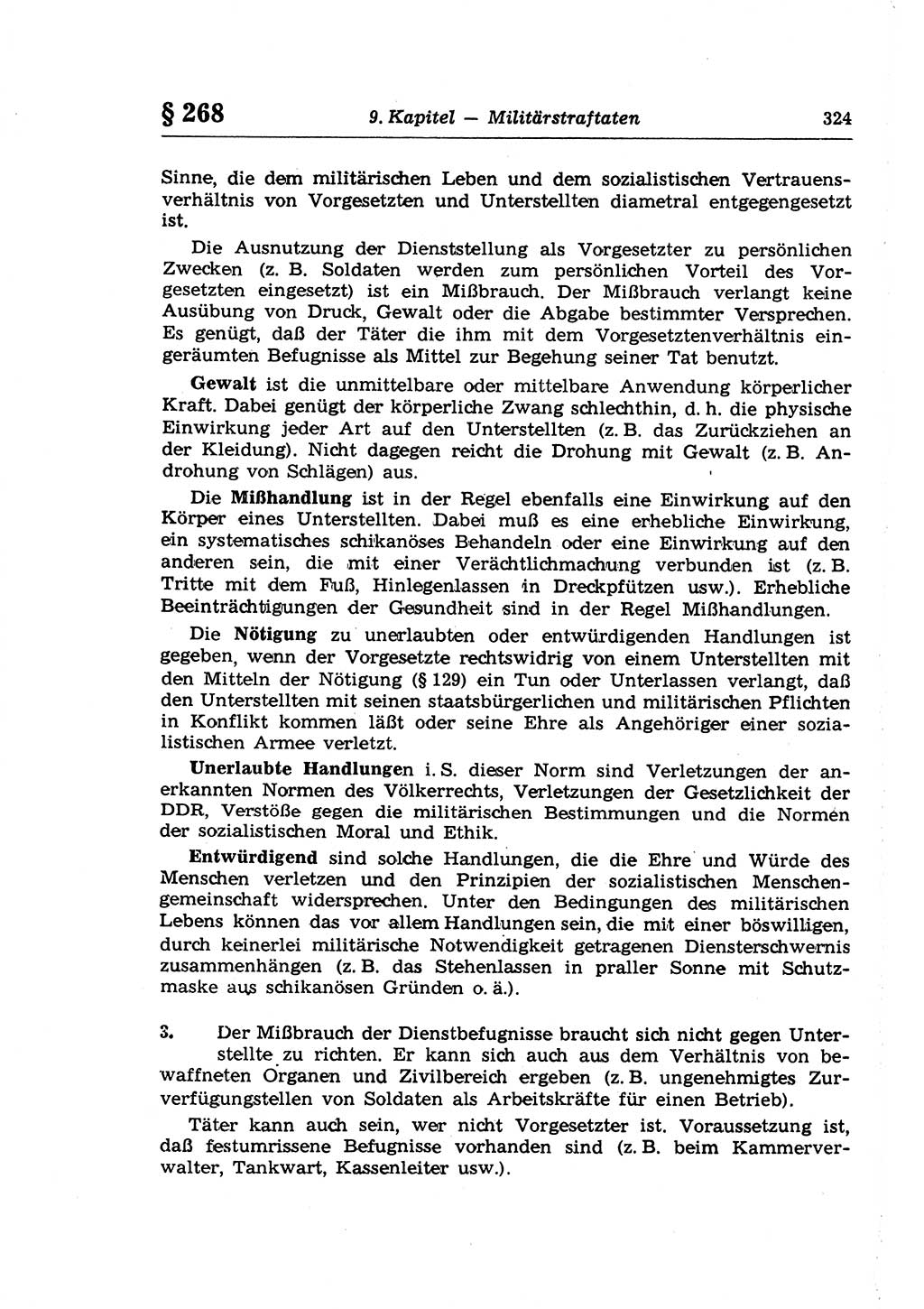 Strafrecht der Deutschen Demokratischen Republik (DDR), Lehrkommentar zum Strafgesetzbuch (StGB), Besonderer Teil 1970, Seite 324 (Strafr. DDR Lehrkomm. StGB BT 1970, S. 324)