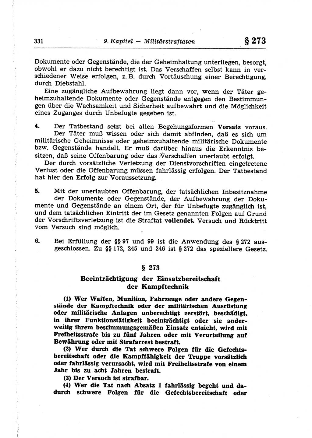 Strafrecht der Deutschen Demokratischen Republik (DDR), Lehrkommentar zum Strafgesetzbuch (StGB), Besonderer Teil 1970, Seite 331 (Strafr. DDR Lehrkomm. StGB BT 1970, S. 331)