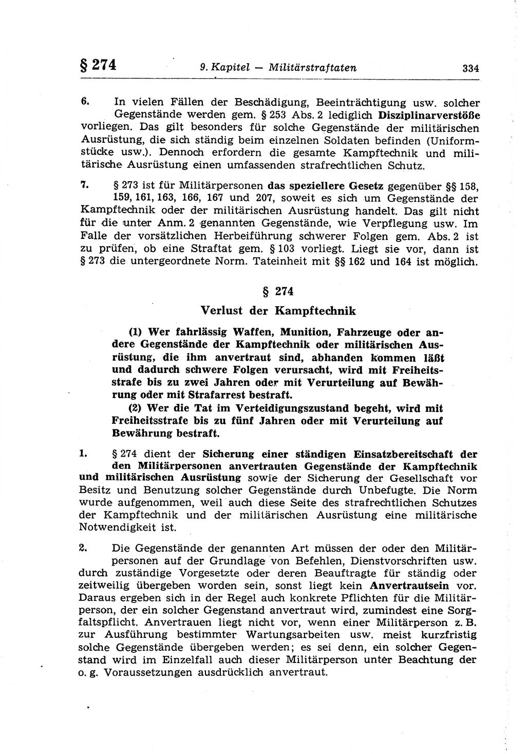 Strafrecht der Deutschen Demokratischen Republik (DDR), Lehrkommentar zum Strafgesetzbuch (StGB), Besonderer Teil 1970, Seite 334 (Strafr. DDR Lehrkomm. StGB BT 1970, S. 334)