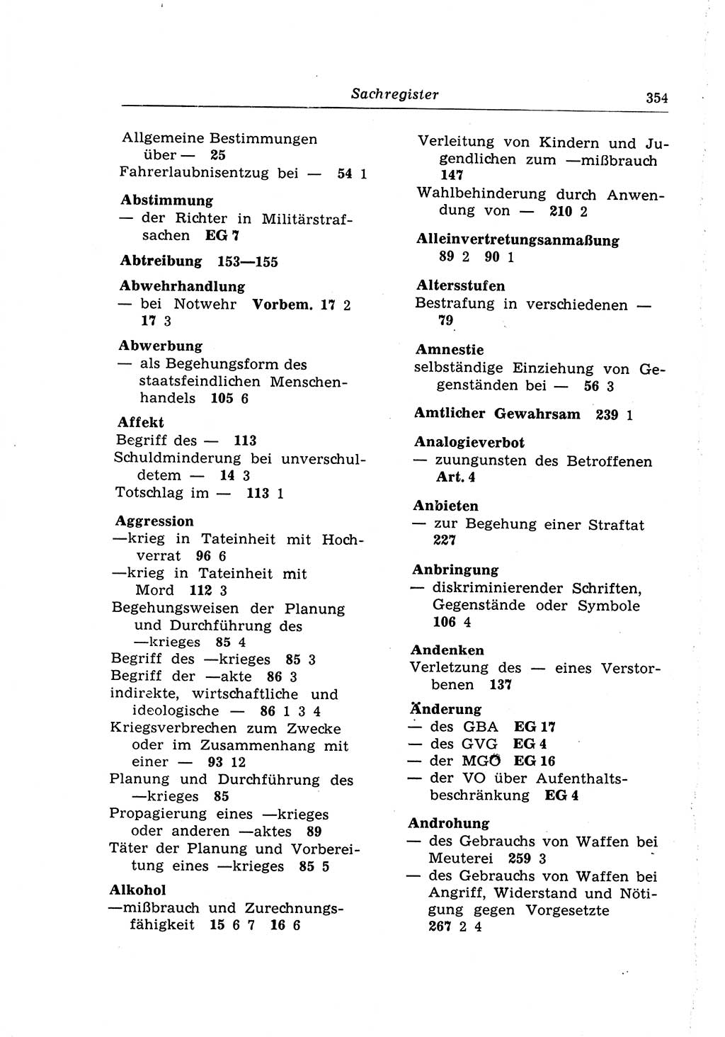 Strafrecht der Deutschen Demokratischen Republik (DDR), Lehrkommentar zum Strafgesetzbuch (StGB), Besonderer Teil 1970, Seite 354 (Strafr. DDR Lehrkomm. StGB BT 1970, S. 354)