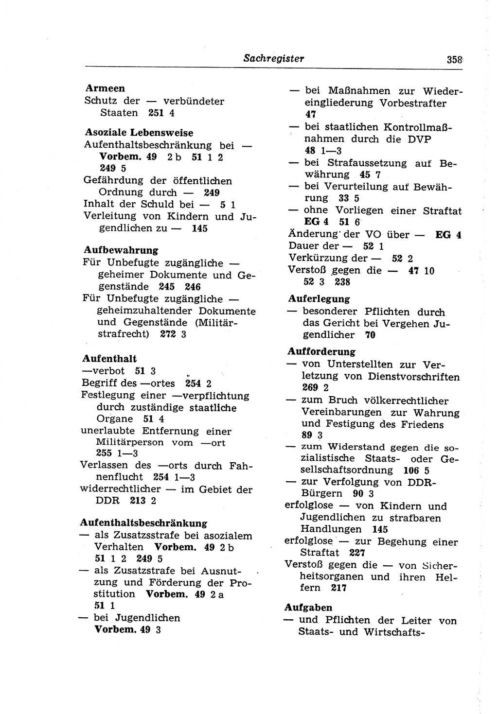 Strafrecht der Deutschen Demokratischen Republik (DDR), Lehrkommentar zum Strafgesetzbuch (StGB), Besonderer Teil 1970, Seite 358 (Strafr. DDR Lehrkomm. StGB BT 1970, S. 358)