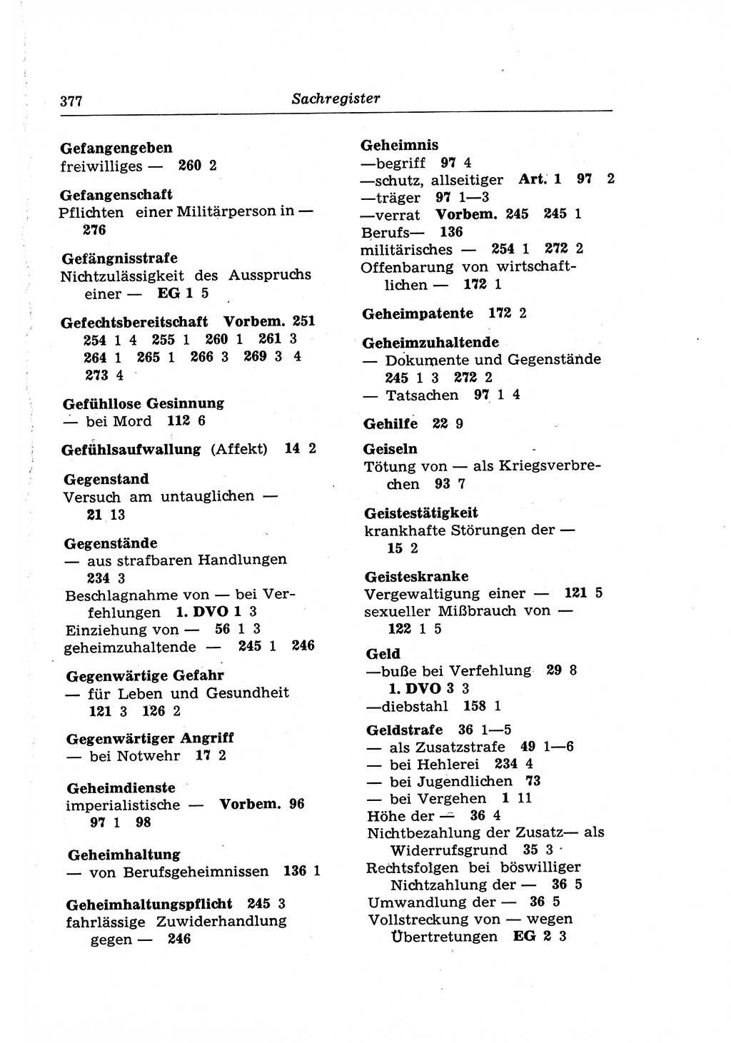 Strafrecht der Deutschen Demokratischen Republik (DDR), Lehrkommentar zum Strafgesetzbuch (StGB), Besonderer Teil 1970, Seite 377 (Strafr. DDR Lehrkomm. StGB BT 1970, S. 377)