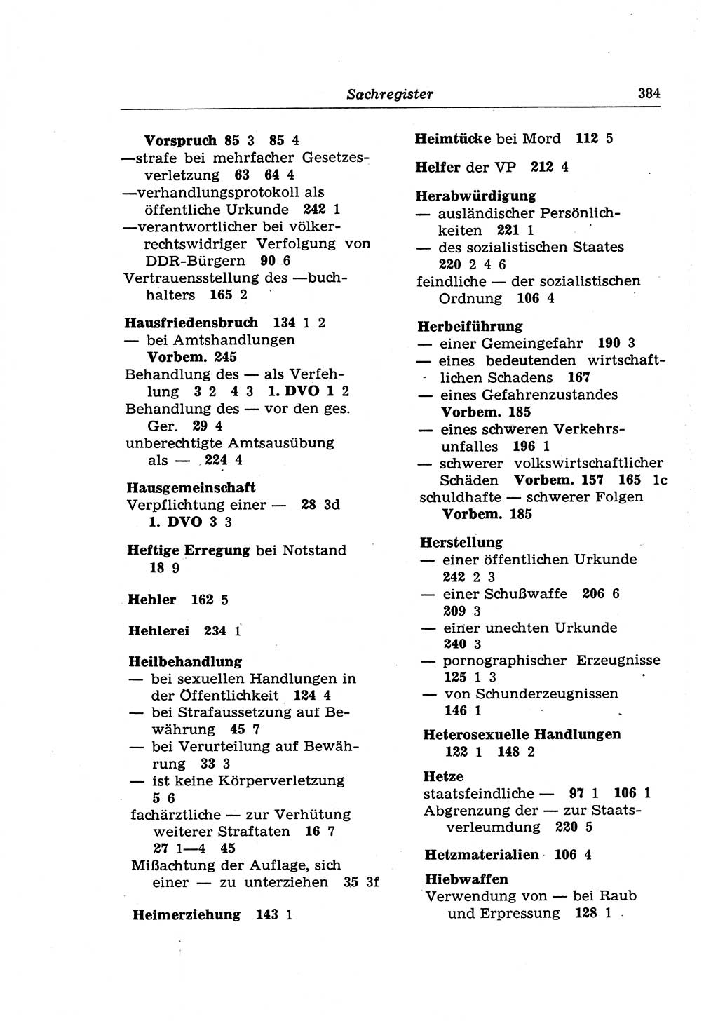 Strafrecht der Deutschen Demokratischen Republik (DDR), Lehrkommentar zum Strafgesetzbuch (StGB), Besonderer Teil 1970, Seite 384 (Strafr. DDR Lehrkomm. StGB BT 1970, S. 384)