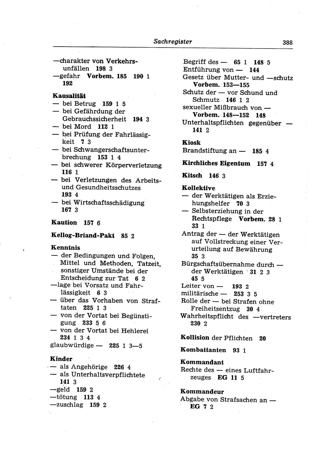 Strafrecht der Deutschen Demokratischen Republik (DDR), Lehrkommentar zum Strafgesetzbuch (StGB), Besonderer Teil 1970, Seite 388 (Strafr. DDR Lehrkomm. StGB BT 1970, S. 388)