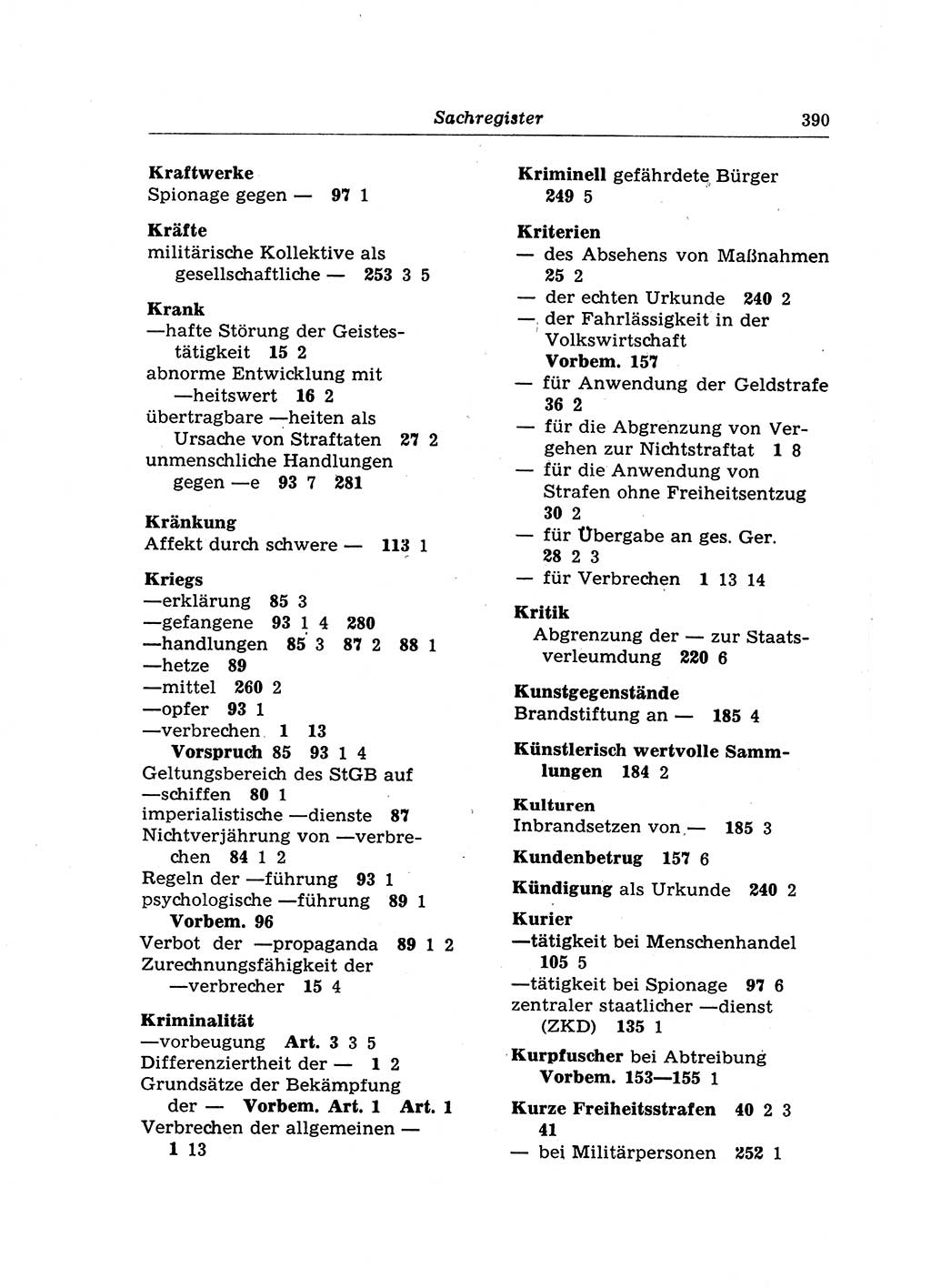 Strafrecht der Deutschen Demokratischen Republik (DDR), Lehrkommentar zum Strafgesetzbuch (StGB), Besonderer Teil 1970, Seite 390 (Strafr. DDR Lehrkomm. StGB BT 1970, S. 390)