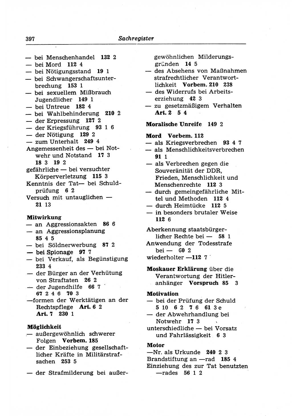 Strafrecht der Deutschen Demokratischen Republik (DDR), Lehrkommentar zum Strafgesetzbuch (StGB), Besonderer Teil 1970, Seite 397 (Strafr. DDR Lehrkomm. StGB BT 1970, S. 397)