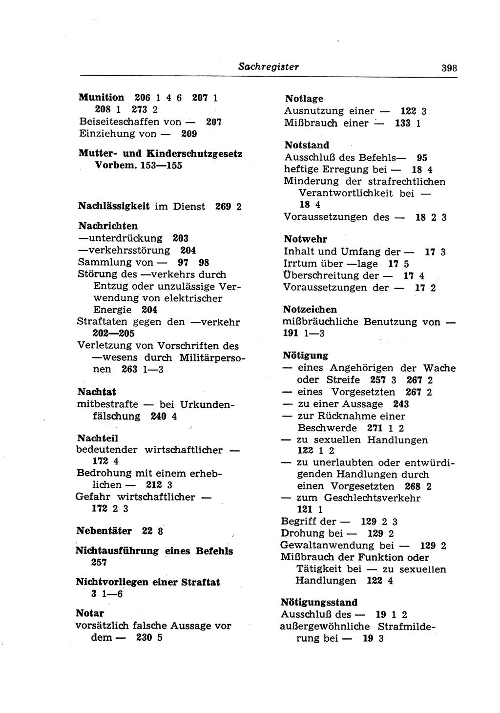 Strafrecht der Deutschen Demokratischen Republik (DDR), Lehrkommentar zum Strafgesetzbuch (StGB), Besonderer Teil 1970, Seite 398 (Strafr. DDR Lehrkomm. StGB BT 1970, S. 398)