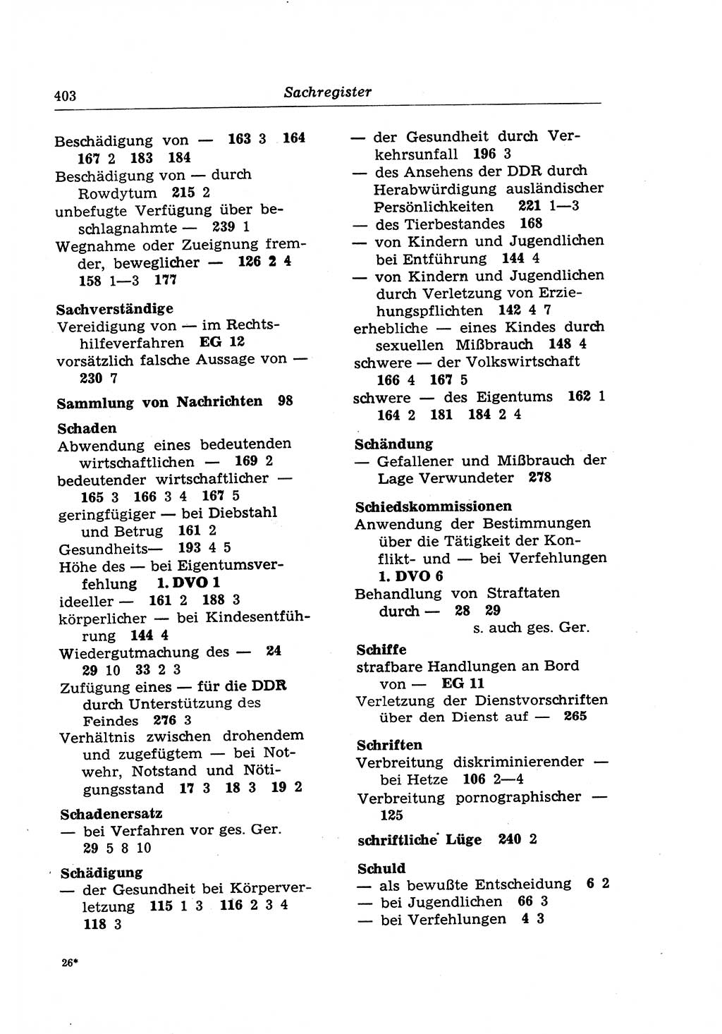 Strafrecht der Deutschen Demokratischen Republik (DDR), Lehrkommentar zum Strafgesetzbuch (StGB), Besonderer Teil 1970, Seite 403 (Strafr. DDR Lehrkomm. StGB BT 1970, S. 403)