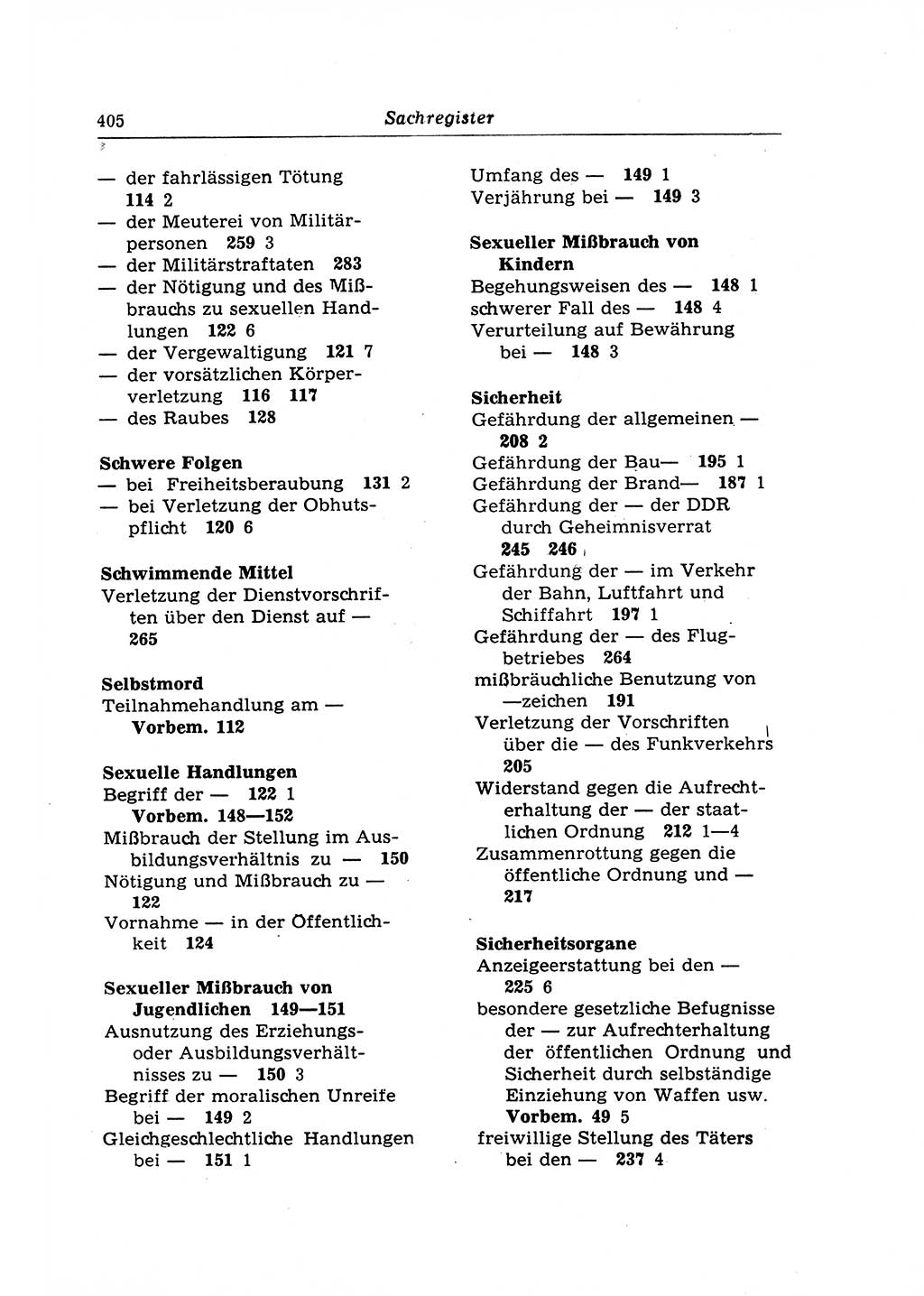 Strafrecht der Deutschen Demokratischen Republik (DDR), Lehrkommentar zum Strafgesetzbuch (StGB), Besonderer Teil 1970, Seite 405 (Strafr. DDR Lehrkomm. StGB BT 1970, S. 405)