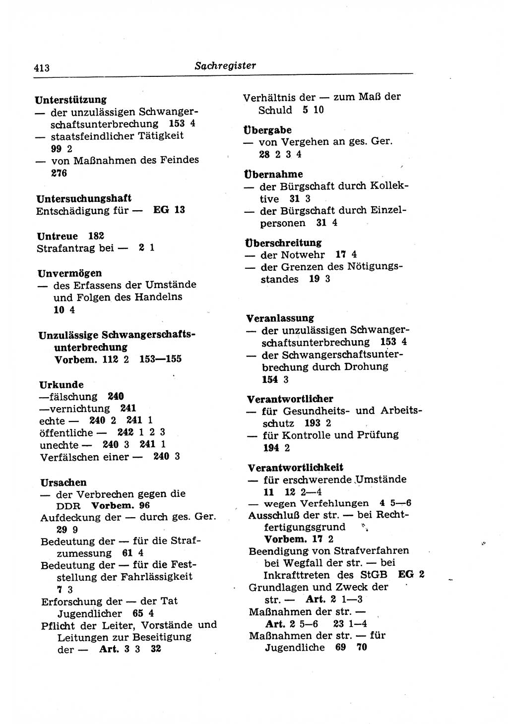 Strafrecht der Deutschen Demokratischen Republik (DDR), Lehrkommentar zum Strafgesetzbuch (StGB), Besonderer Teil 1970, Seite 413 (Strafr. DDR Lehrkomm. StGB BT 1970, S. 413)