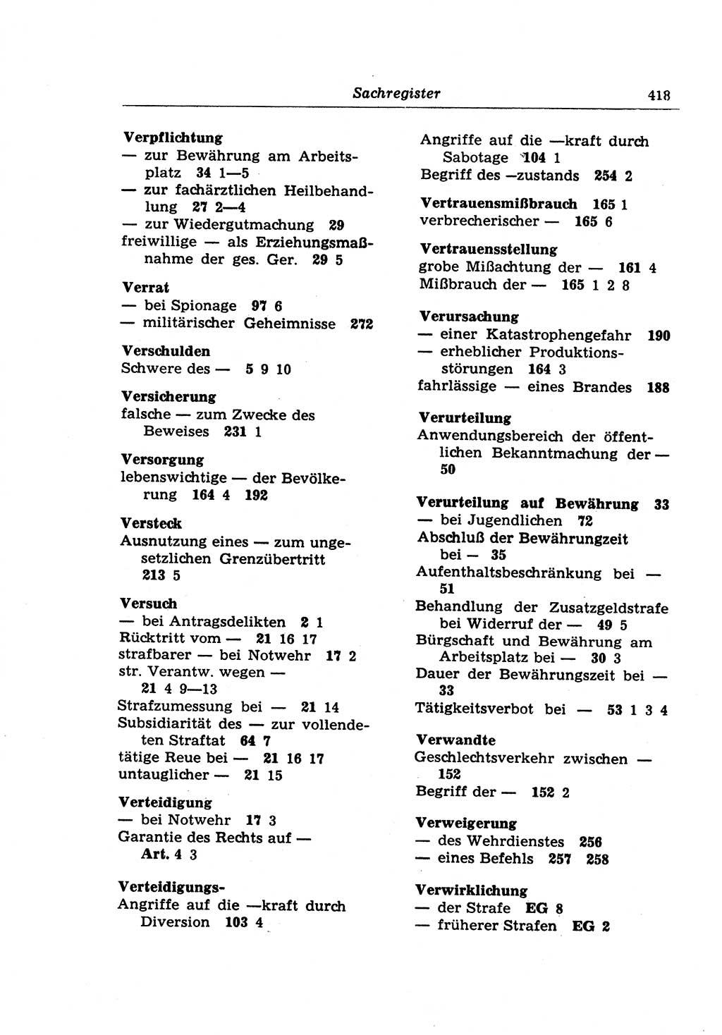 Strafrecht der Deutschen Demokratischen Republik (DDR), Lehrkommentar zum Strafgesetzbuch (StGB), Besonderer Teil 1970, Seite 418 (Strafr. DDR Lehrkomm. StGB BT 1970, S. 418)