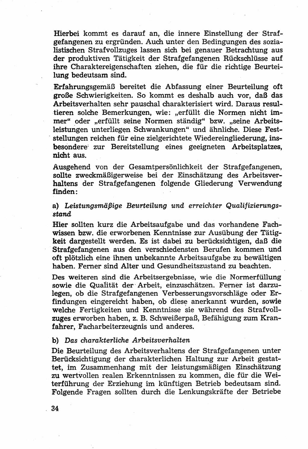 Die Wiedereingliederung Strafentlassener in das gesellschaftliche Leben [Deutsche Demokratische Republik (DDR)] und die Erziehung kriminell gefährdeter Bürger 1970, Seite 34 (Wiedereingl. Strafentl. DDR 1970, S. 34)