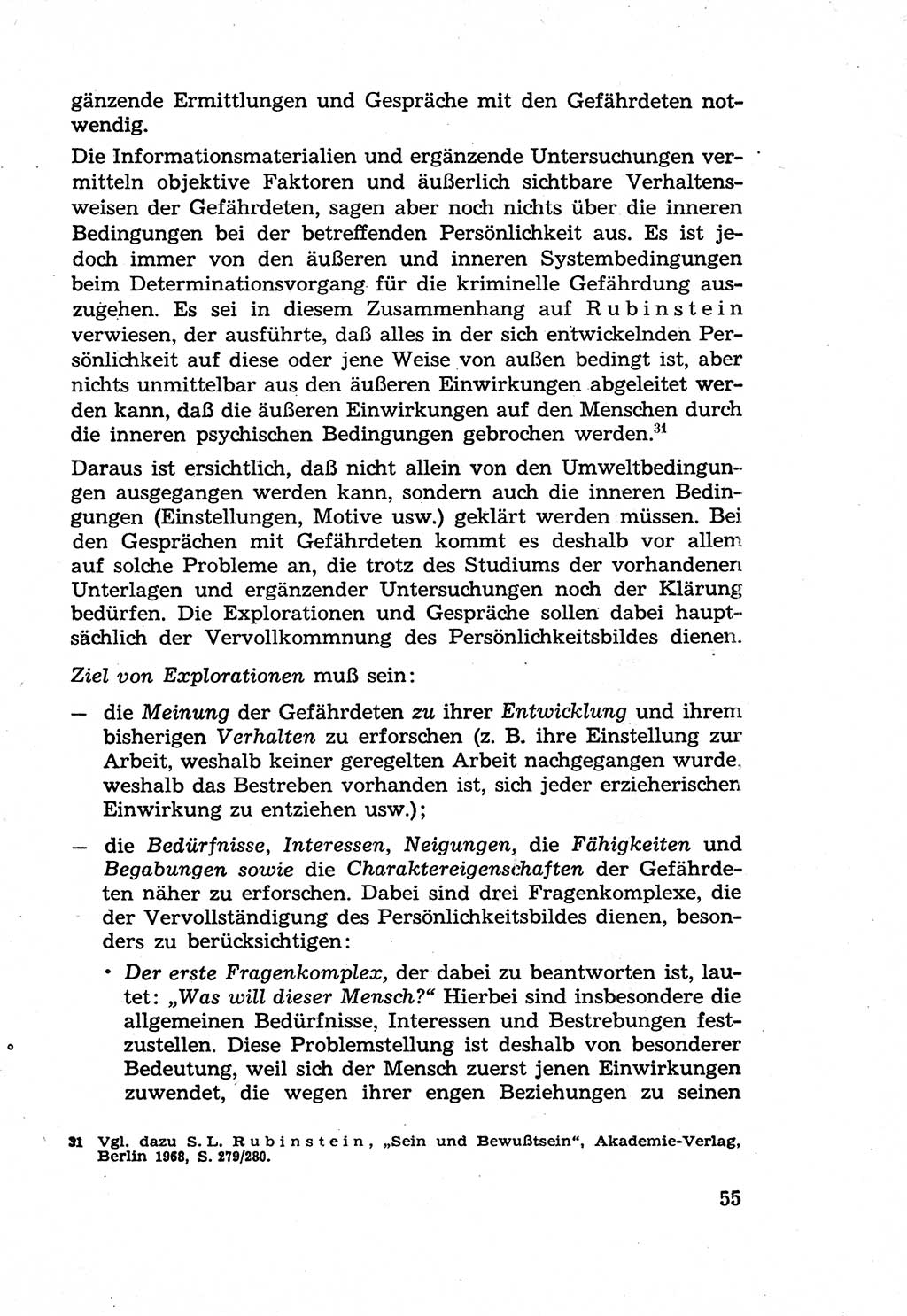 Die Wiedereingliederung Strafentlassener in das gesellschaftliche Leben [Deutsche Demokratische Republik (DDR)] und die Erziehung kriminell gefährdeter Bürger 1970, Seite 55 (Wiedereingl. Strafentl. DDR 1970, S. 55)