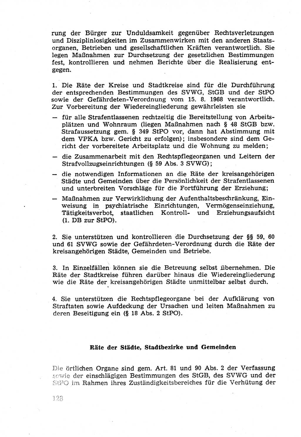 Die Wiedereingliederung Strafentlassener in das gesellschaftliche Leben [Deutsche Demokratische Republik (DDR)] und die Erziehung kriminell gefährdeter Bürger 1970, Seite 128 (Wiedereingl. Strafentl. DDR 1970, S. 128)