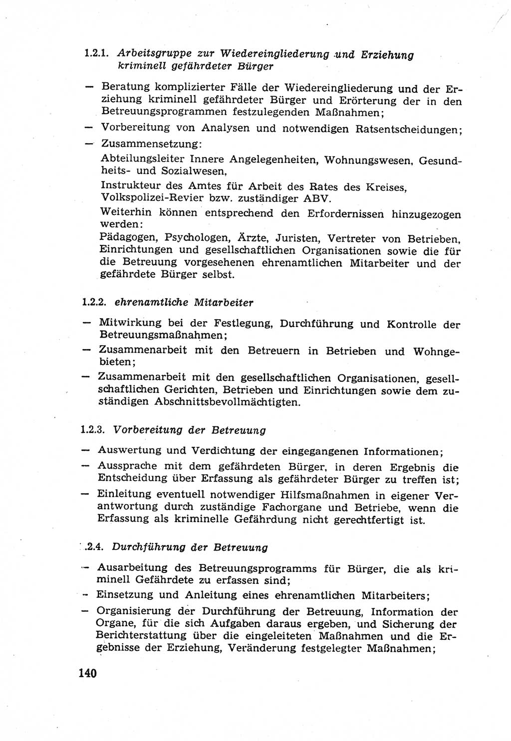 Die Wiedereingliederung Strafentlassener in das gesellschaftliche Leben [Deutsche Demokratische Republik (DDR)] und die Erziehung kriminell gefährdeter Bürger 1970, Seite 140 (Wiedereingl. Strafentl. DDR 1970, S. 140)