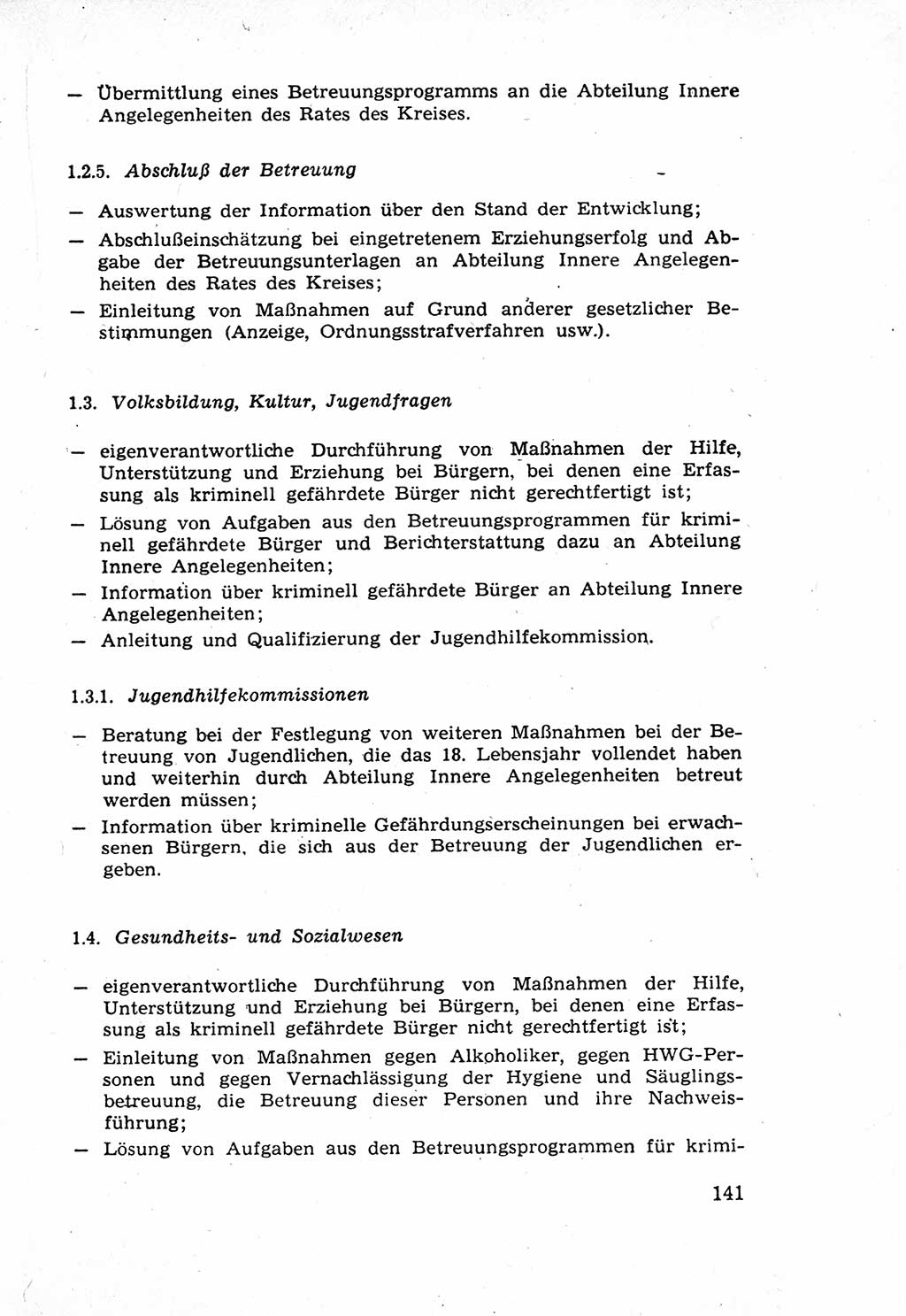 Die Wiedereingliederung Strafentlassener in das gesellschaftliche Leben [Deutsche Demokratische Republik (DDR)] und die Erziehung kriminell gefährdeter Bürger 1970, Seite 141 (Wiedereingl. Strafentl. DDR 1970, S. 141)