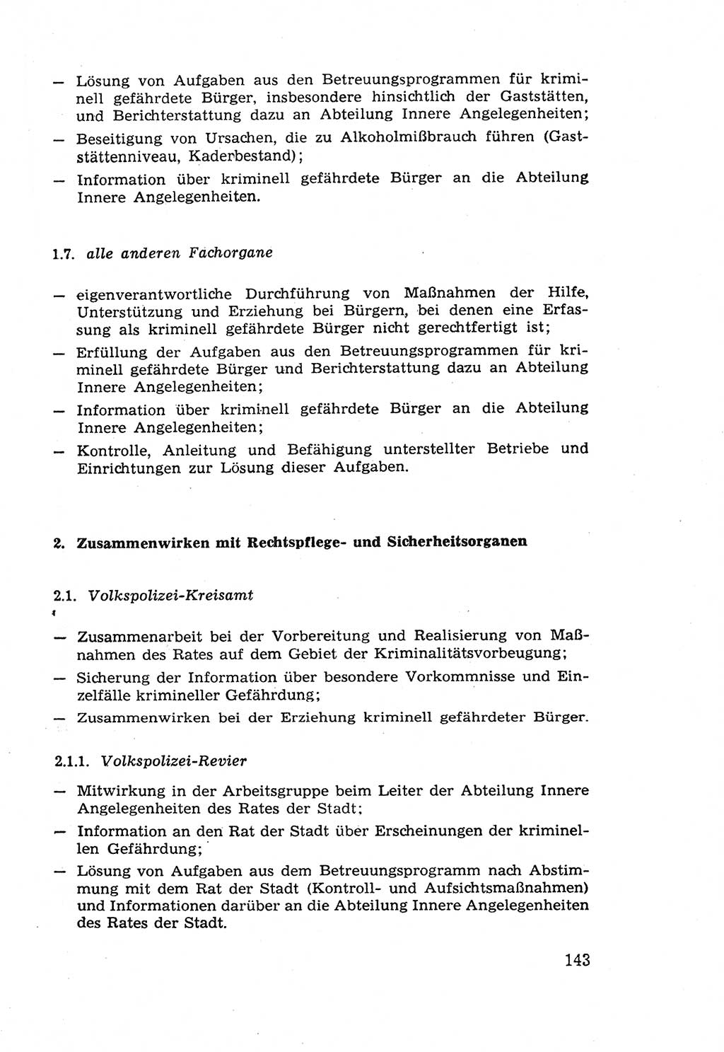 Die Wiedereingliederung Strafentlassener in das gesellschaftliche Leben [Deutsche Demokratische Republik (DDR)] und die Erziehung kriminell gefährdeter Bürger 1970, Seite 143 (Wiedereingl. Strafentl. DDR 1970, S. 143)