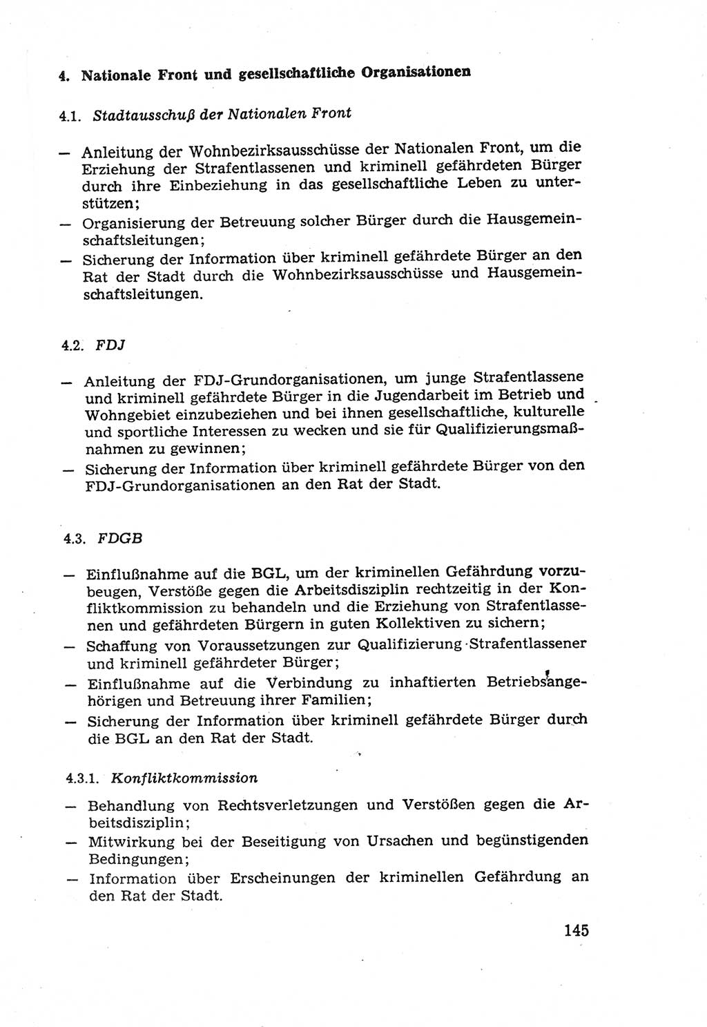 Die Wiedereingliederung Strafentlassener in das gesellschaftliche Leben [Deutsche Demokratische Republik (DDR)] und die Erziehung kriminell gefährdeter Bürger 1970, Seite 145 (Wiedereingl. Strafentl. DDR 1970, S. 145)