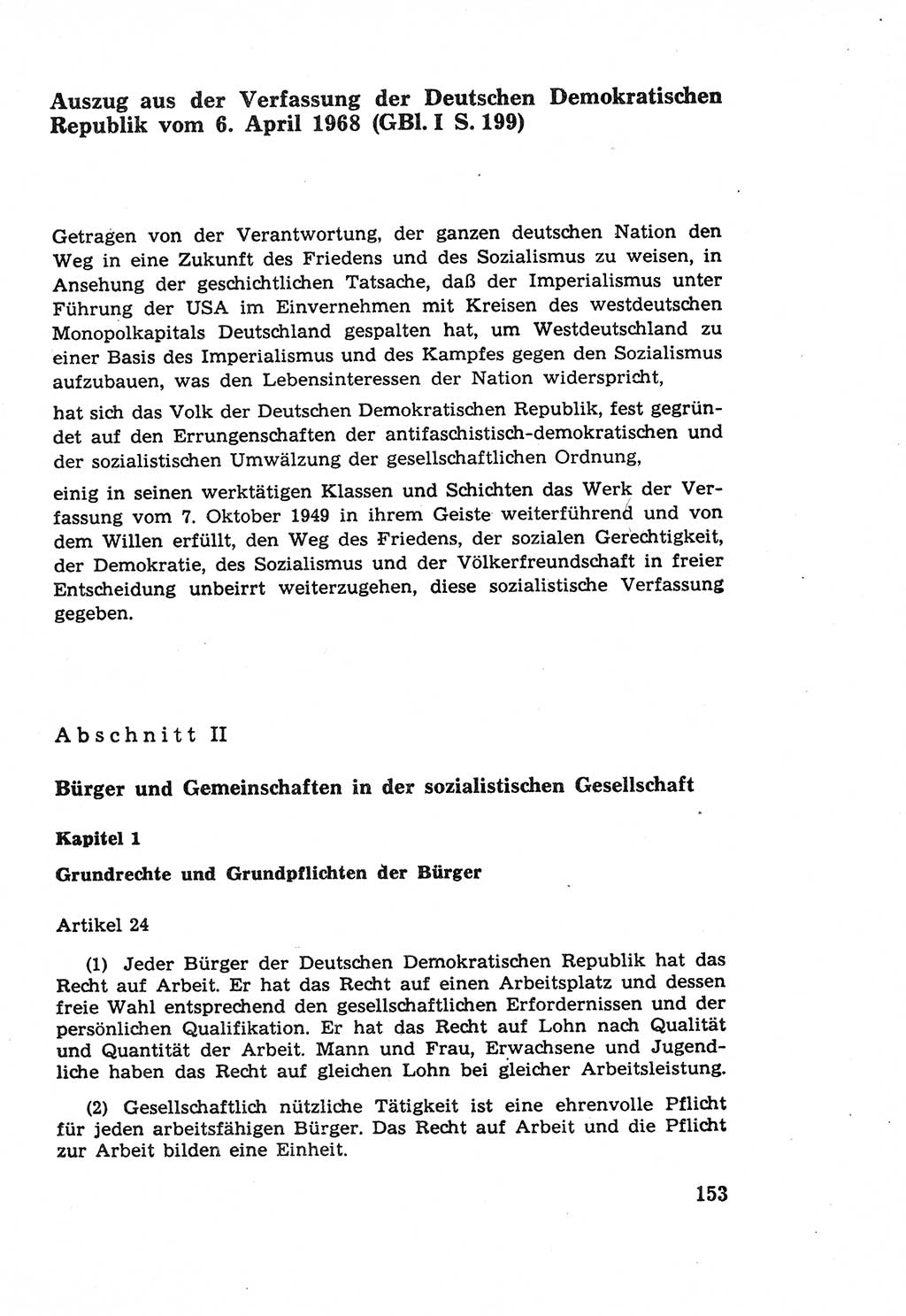 Die Wiedereingliederung Strafentlassener in das gesellschaftliche Leben [Deutsche Demokratische Republik (DDR)] und die Erziehung kriminell gefährdeter Bürger 1970, Seite 153 (Wiedereingl. Strafentl. DDR 1970, S. 153)