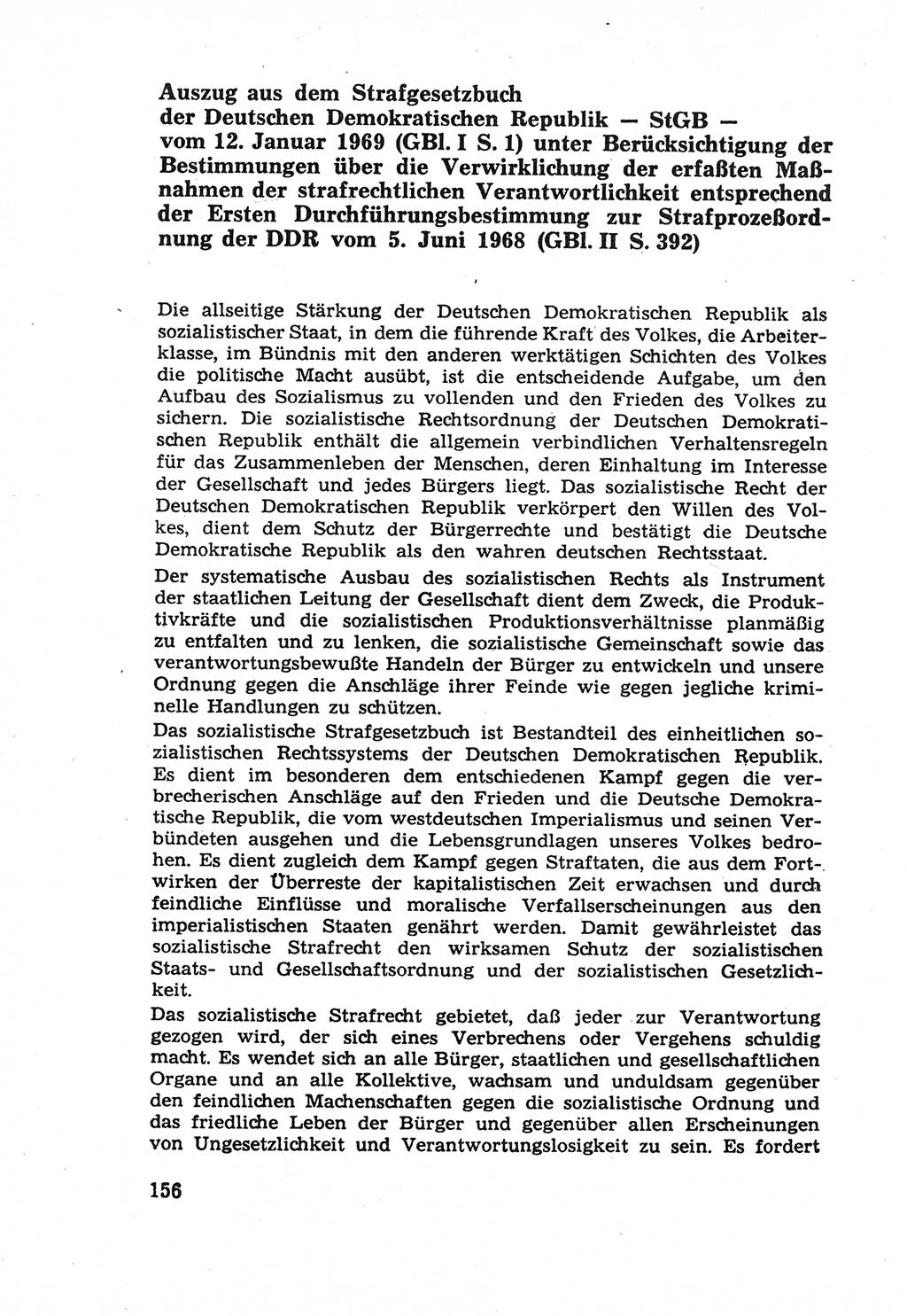 Die Wiedereingliederung Strafentlassener in das gesellschaftliche Leben [Deutsche Demokratische Republik (DDR)] und die Erziehung kriminell gefährdeter Bürger 1970, Seite 156 (Wiedereingl. Strafentl. DDR 1970, S. 156)