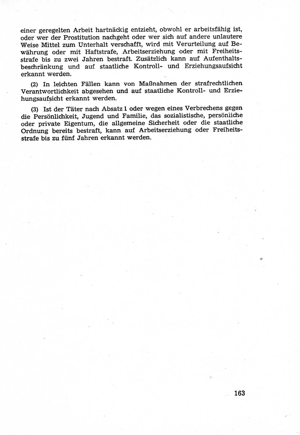 Die Wiedereingliederung Strafentlassener in das gesellschaftliche Leben [Deutsche Demokratische Republik (DDR)] und die Erziehung kriminell gefährdeter Bürger 1970, Seite 163 (Wiedereingl. Strafentl. DDR 1970, S. 163)