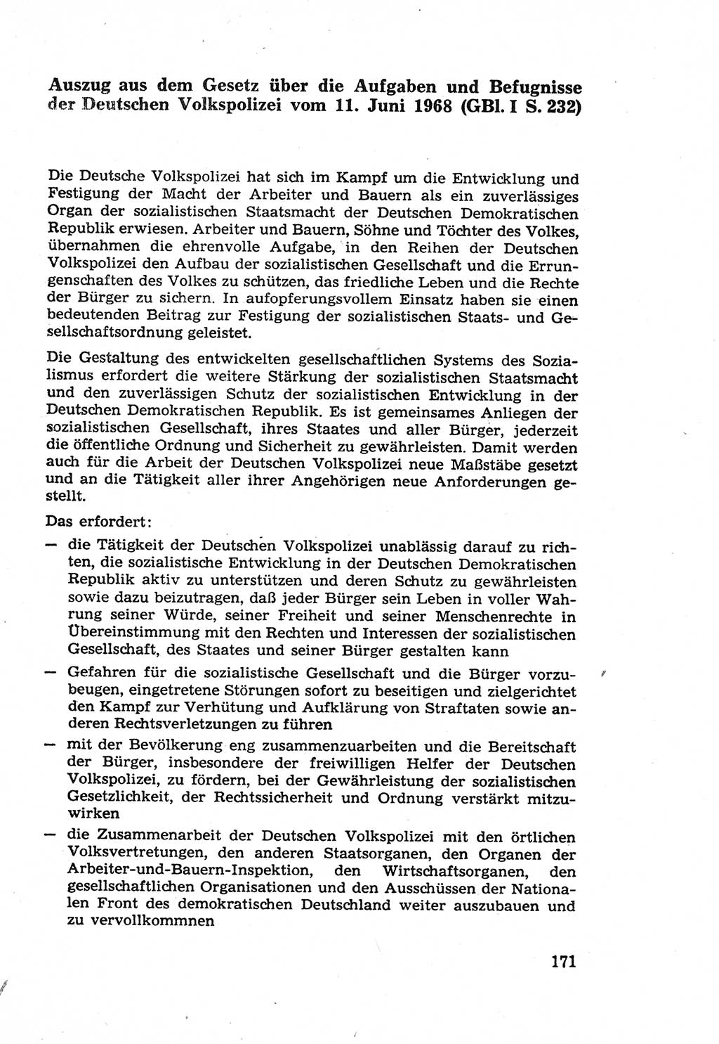 Die Wiedereingliederung Strafentlassener in das gesellschaftliche Leben [Deutsche Demokratische Republik (DDR)] und die Erziehung kriminell gefährdeter Bürger 1970, Seite 171 (Wiedereingl. Strafentl. DDR 1970, S. 171)