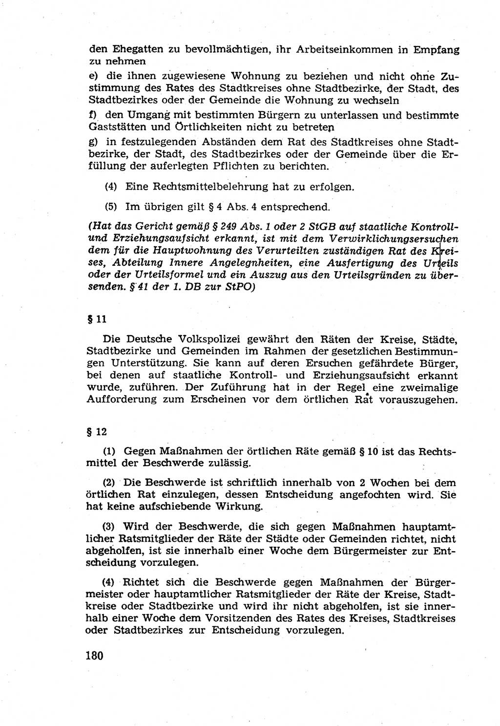 Die Wiedereingliederung Strafentlassener in das gesellschaftliche Leben [Deutsche Demokratische Republik (DDR)] und die Erziehung kriminell gefährdeter Bürger 1970, Seite 180 (Wiedereingl. Strafentl. DDR 1970, S. 180)