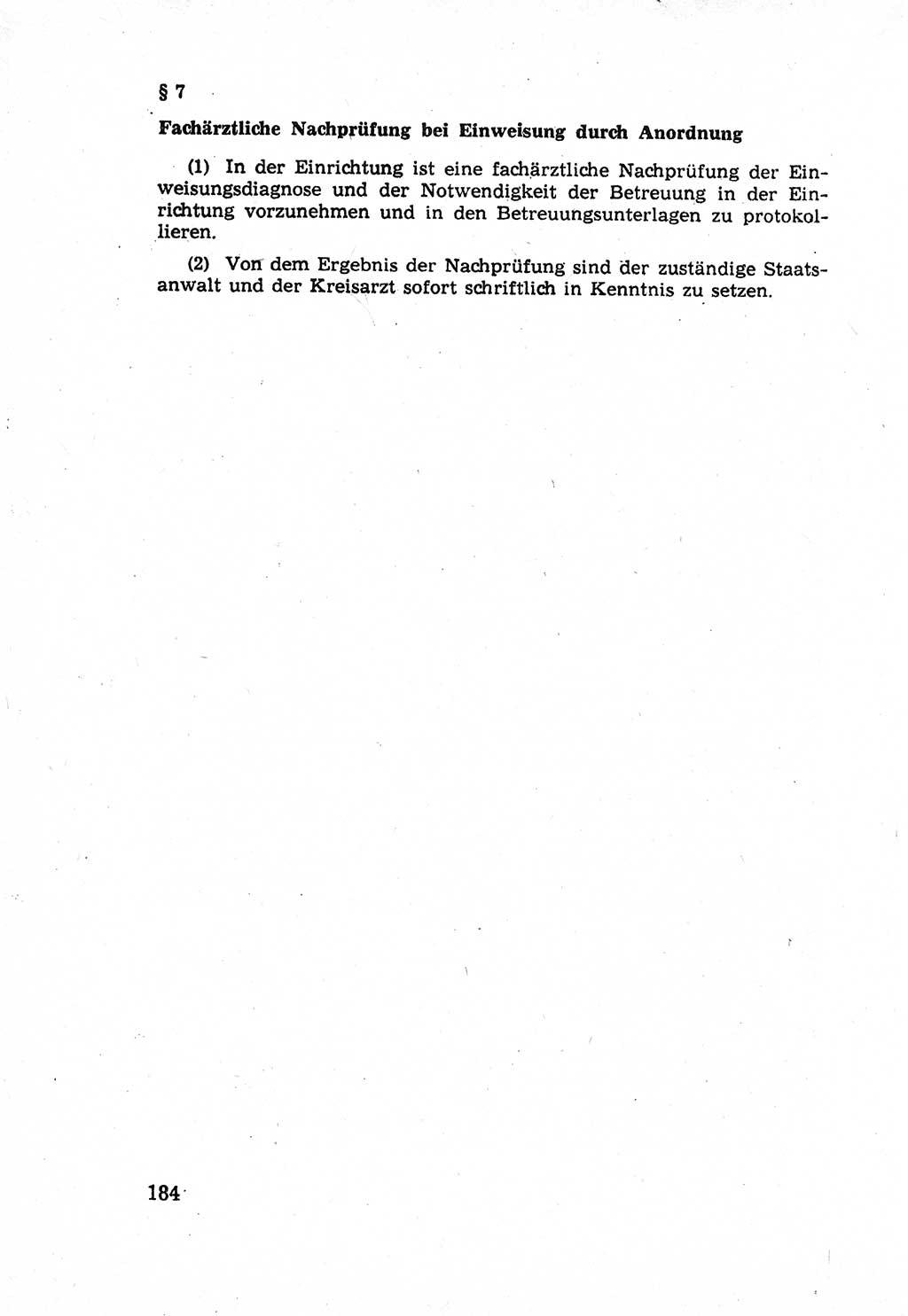 Die Wiedereingliederung Strafentlassener in das gesellschaftliche Leben [Deutsche Demokratische Republik (DDR)] und die Erziehung kriminell gefährdeter Bürger 1970, Seite 184 (Wiedereingl. Strafentl. DDR 1970, S. 184)