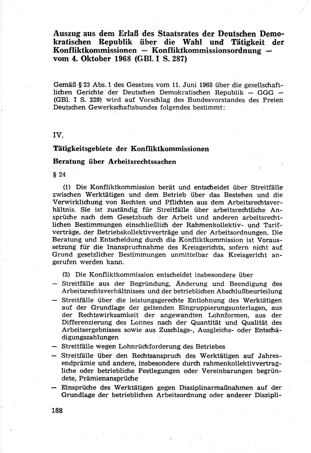 Die Wiedereingliederung Strafentlassener in das gesellschaftliche Leben [Deutsche Demokratische Republik (DDR)] und die Erziehung kriminell gefährdeter Bürger 1970, Seite 188 (Wiedereingl. Strafentl. DDR 1970, S. 188)